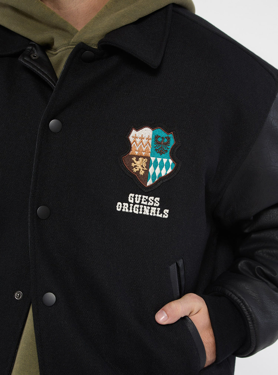 Guess Originals Crest Letterman Jacket