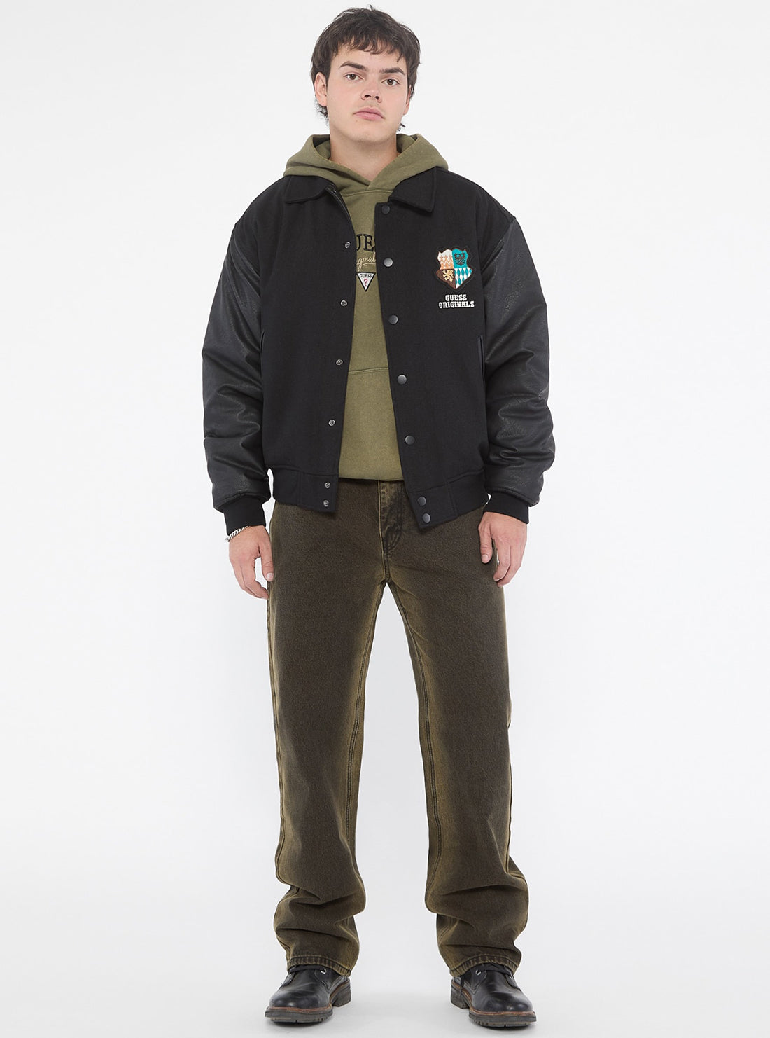 Guess Originals Crest Letterman Jacket