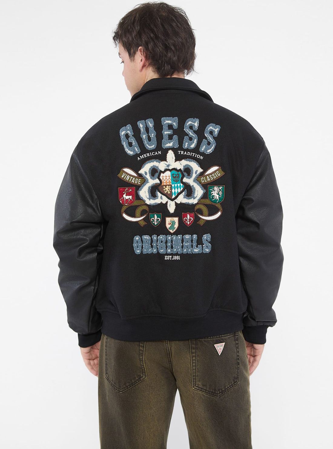 Guess Originals Crest Letterman Jacket