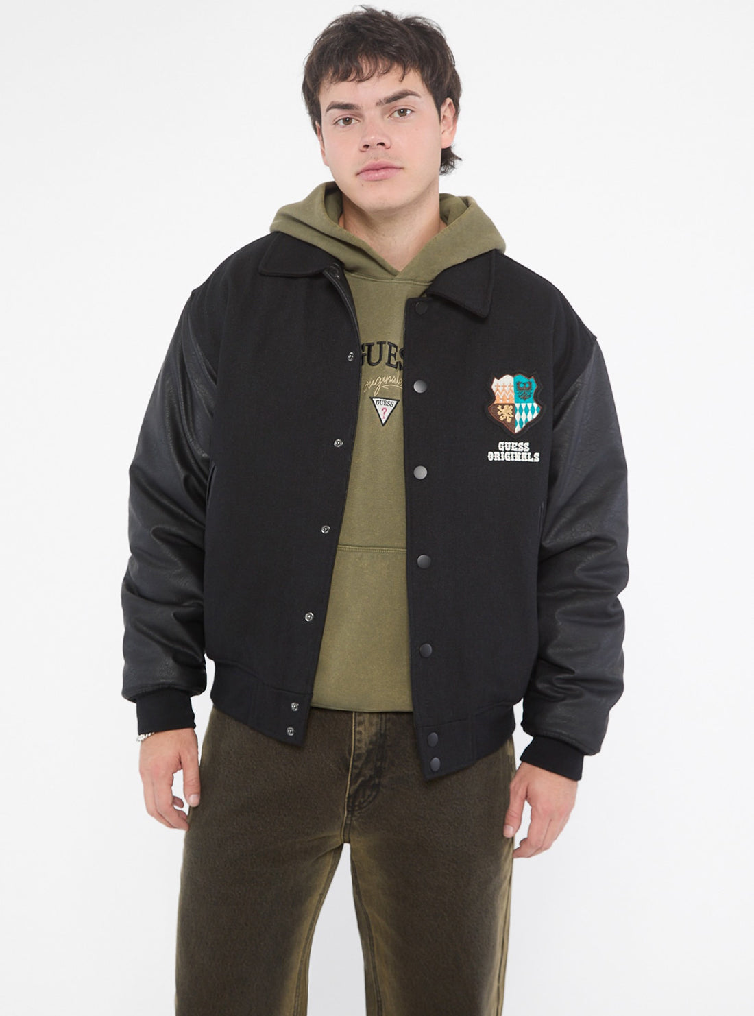 Guess Originals Crest Letterman Jacket