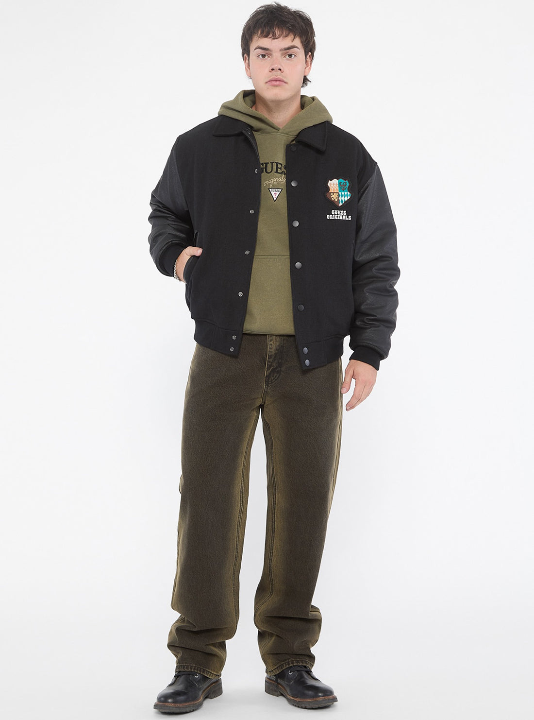 Guess Originals Crest Letterman Jacket