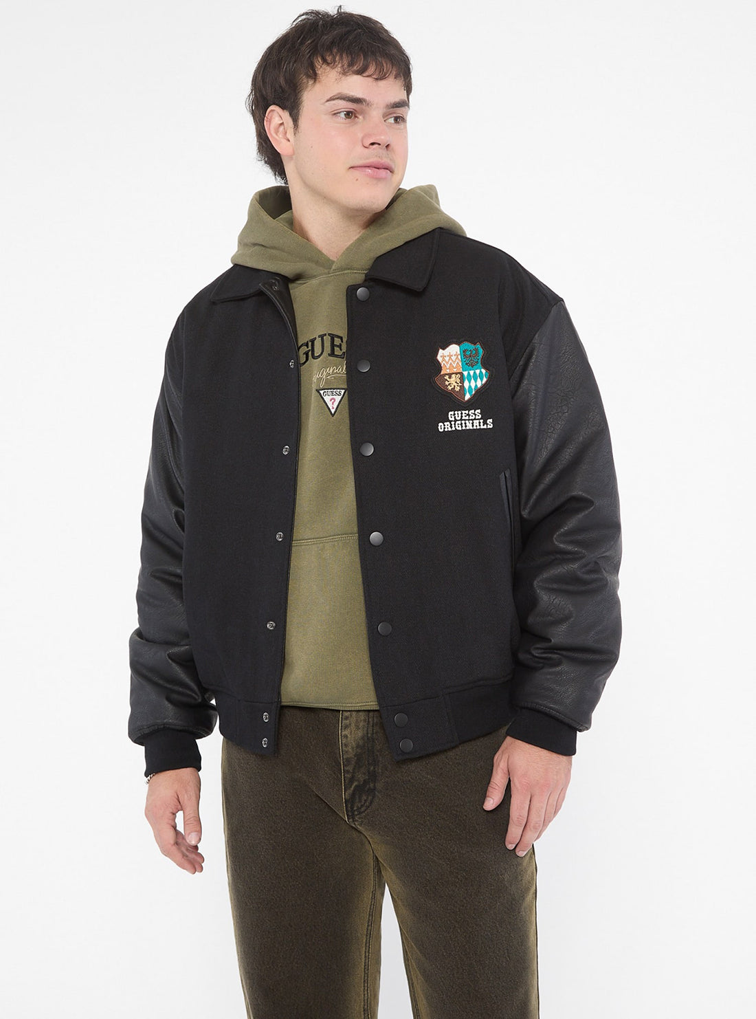 Guess Originals Crest Letterman Jacket