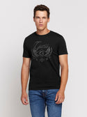 GUESS Eco Black Short Sleeve T-Shirt front view