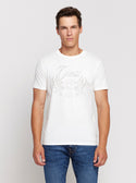 GUESS Eco White Wing Crest T-Shirt front view