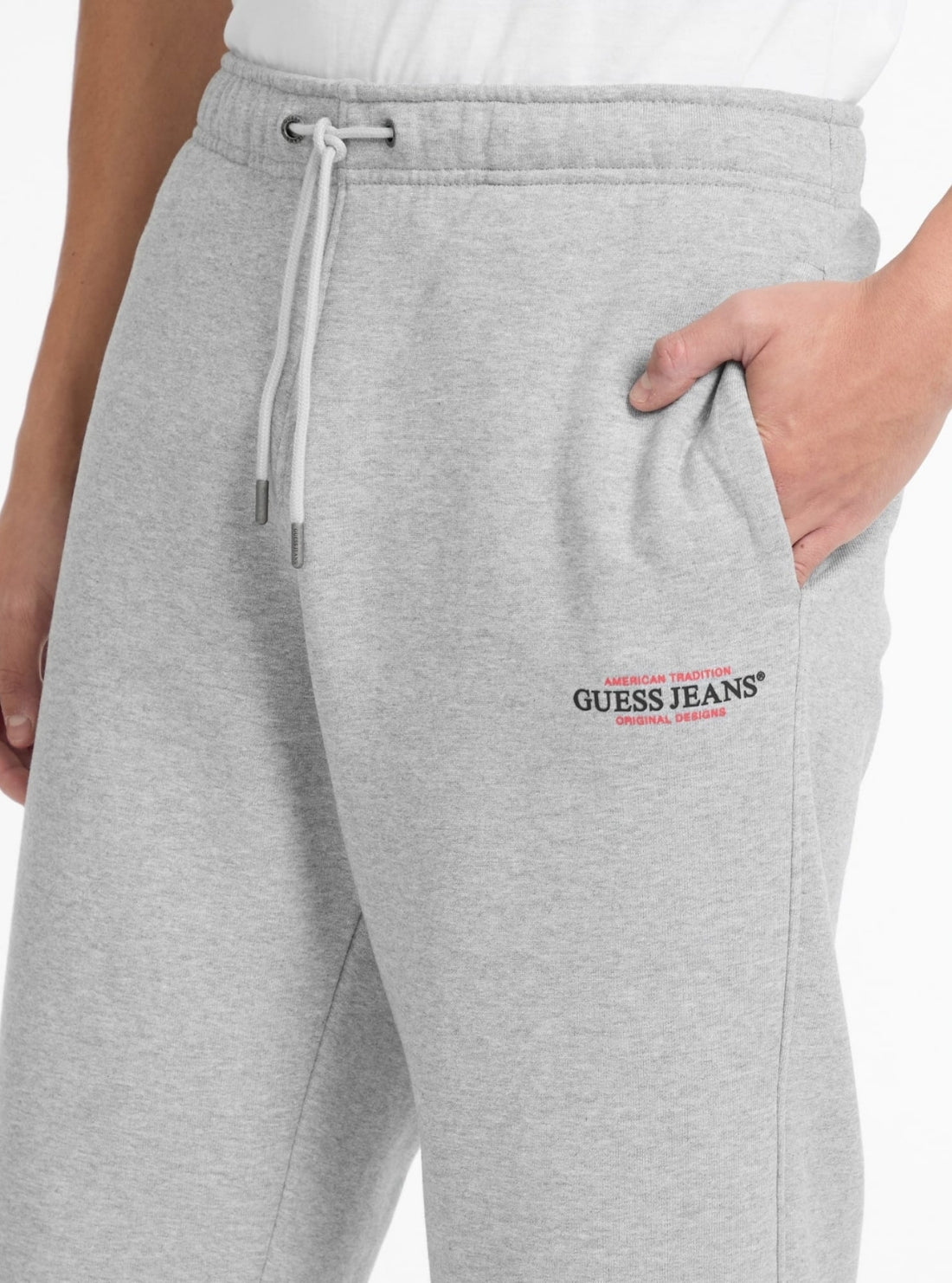 Guess Jeans Grey American Tradition Jogger M4YB18K9V31 Detail View
