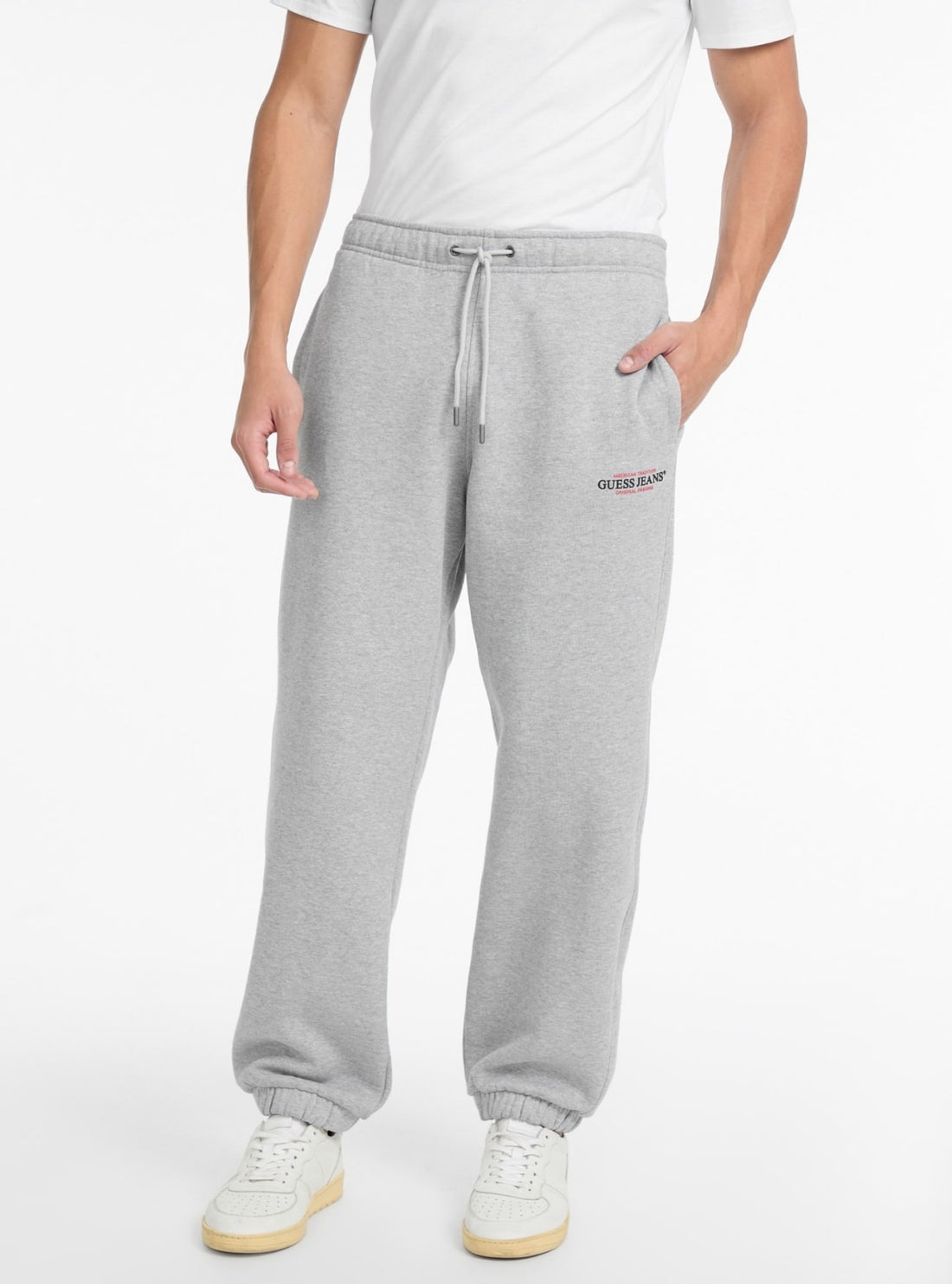 Guess Jeans Grey American Tradition Jogger M4YB18K9V31 Front View_2