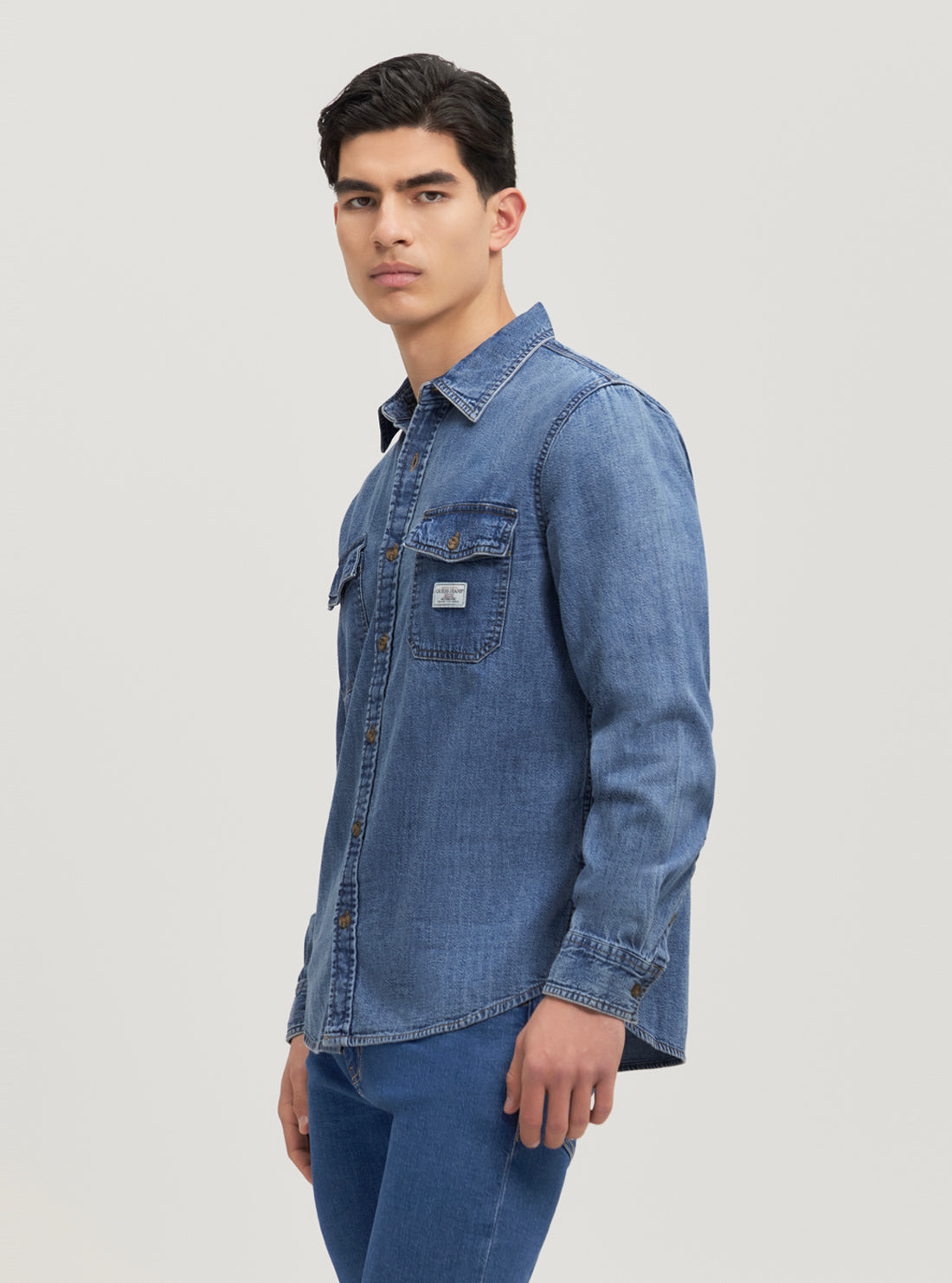 Guess Jeans Regular Denim Shirt M4YH56D5EI2 Side View
