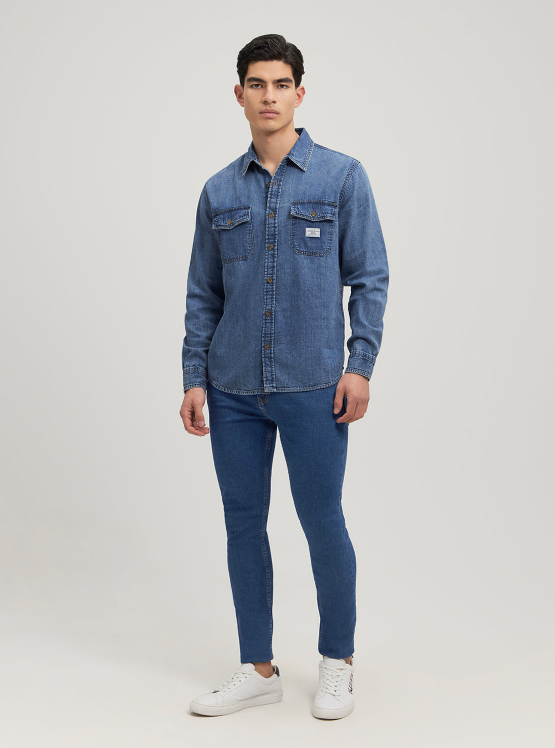 Guess Jeans Regular Denim Shirt M4YH56D5EI2 Full View