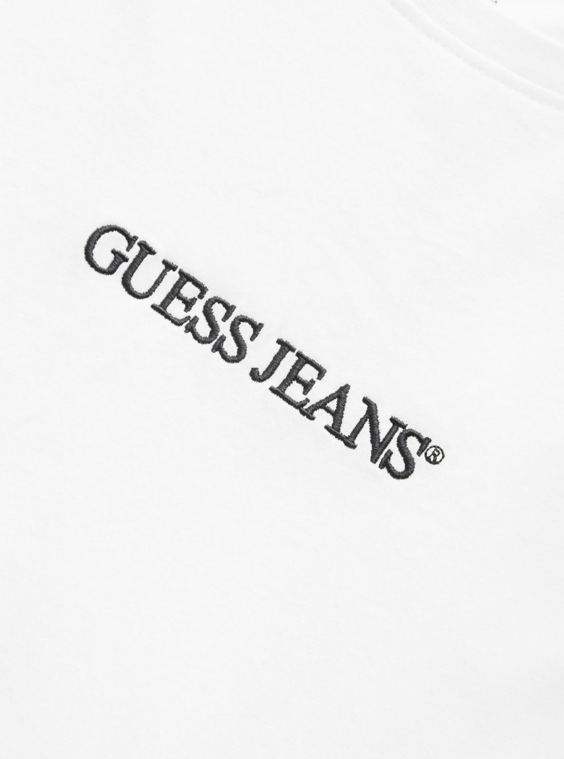 Guess Jeans White Slim Logo T-Shirt M4YI52K8HM0 Detail View