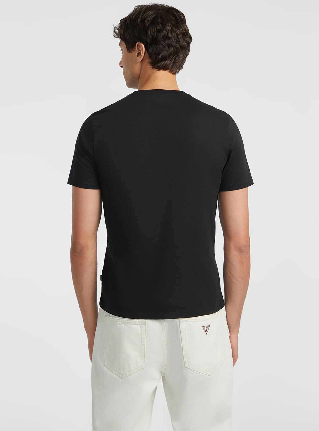 Guess Jeans Black Slim Logo T-Shirt M4YI52K8HM0 Back View