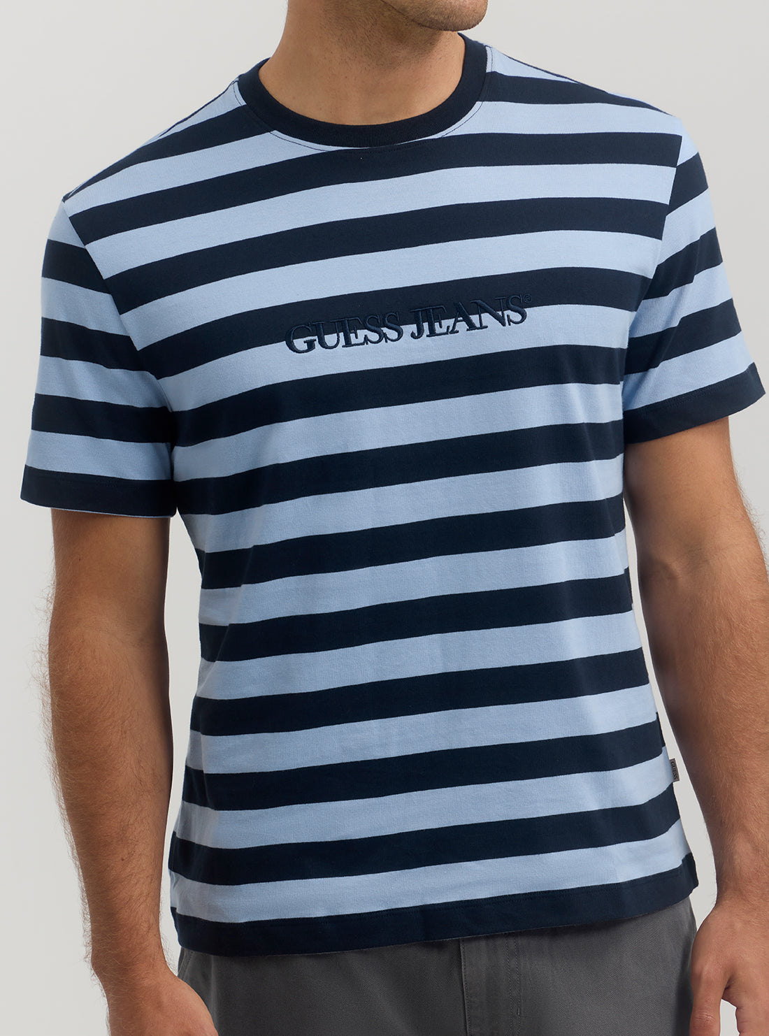 Guess Jeans Blue Striped T-Shirt