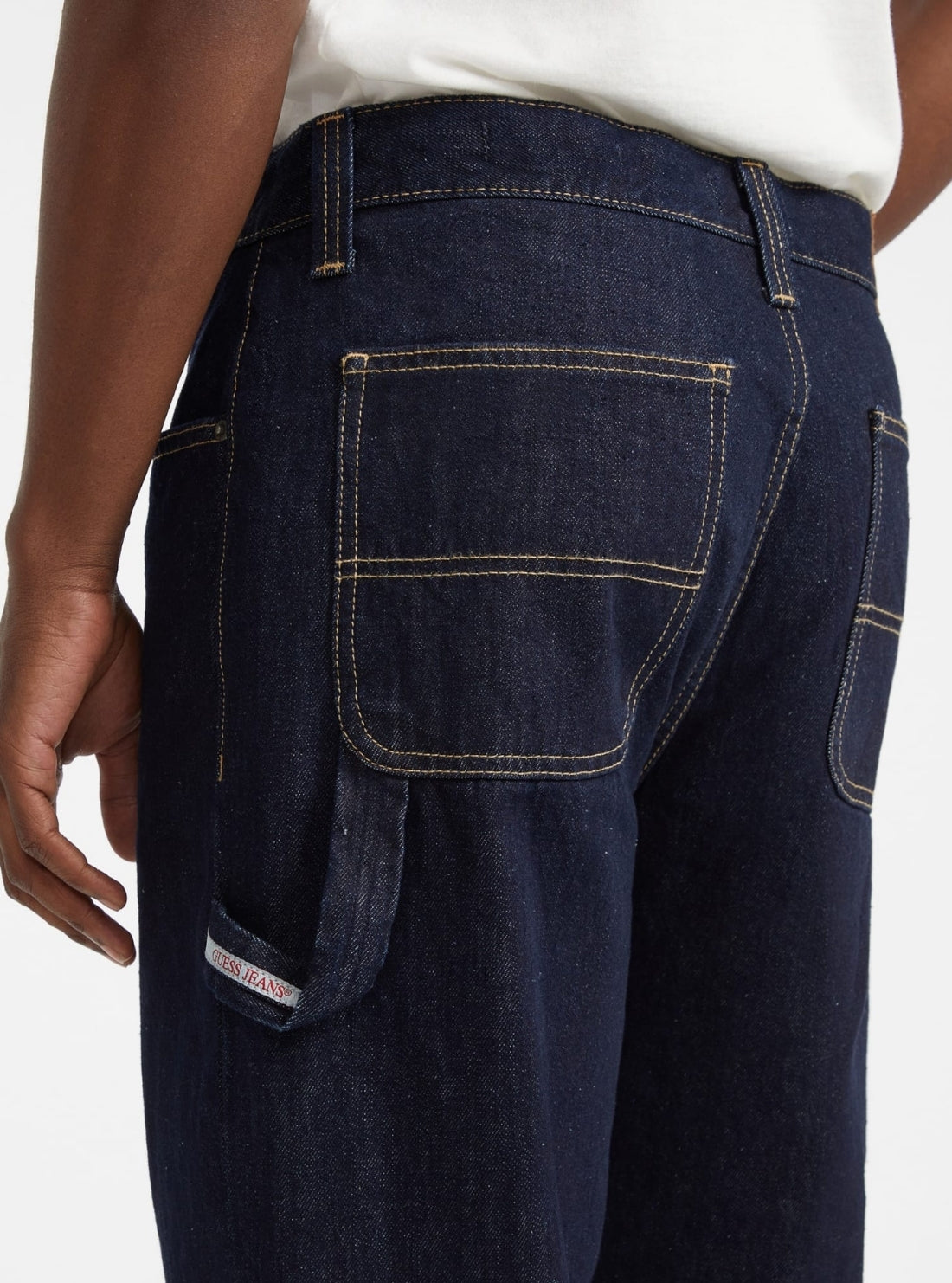 Guess Jeans G19 Carpenter Jeans In Dark Wash M5BA0DD5MK4 Back Detail View
