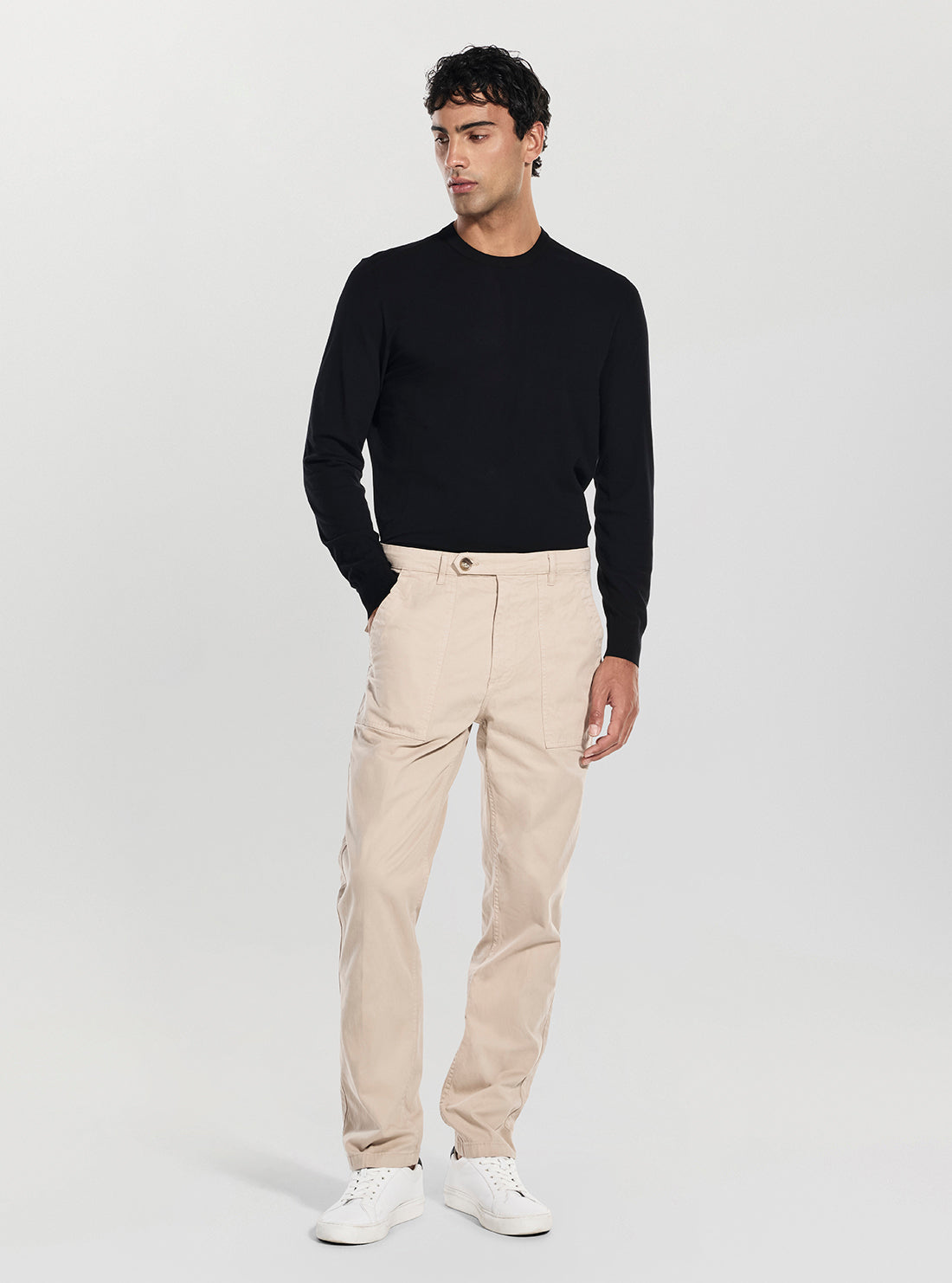 GUESS Mens Beige Porto Pants M5BB21W1871 Full View