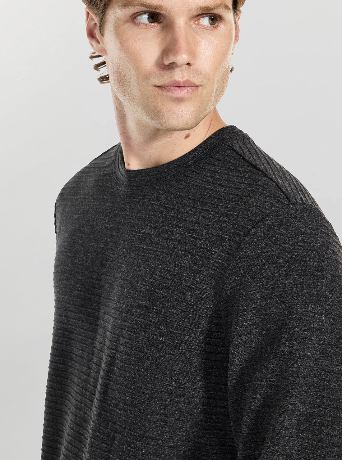 GUESS Mens Eco Downey Heather Arthur Jumper M5BP43K0702 Detail View