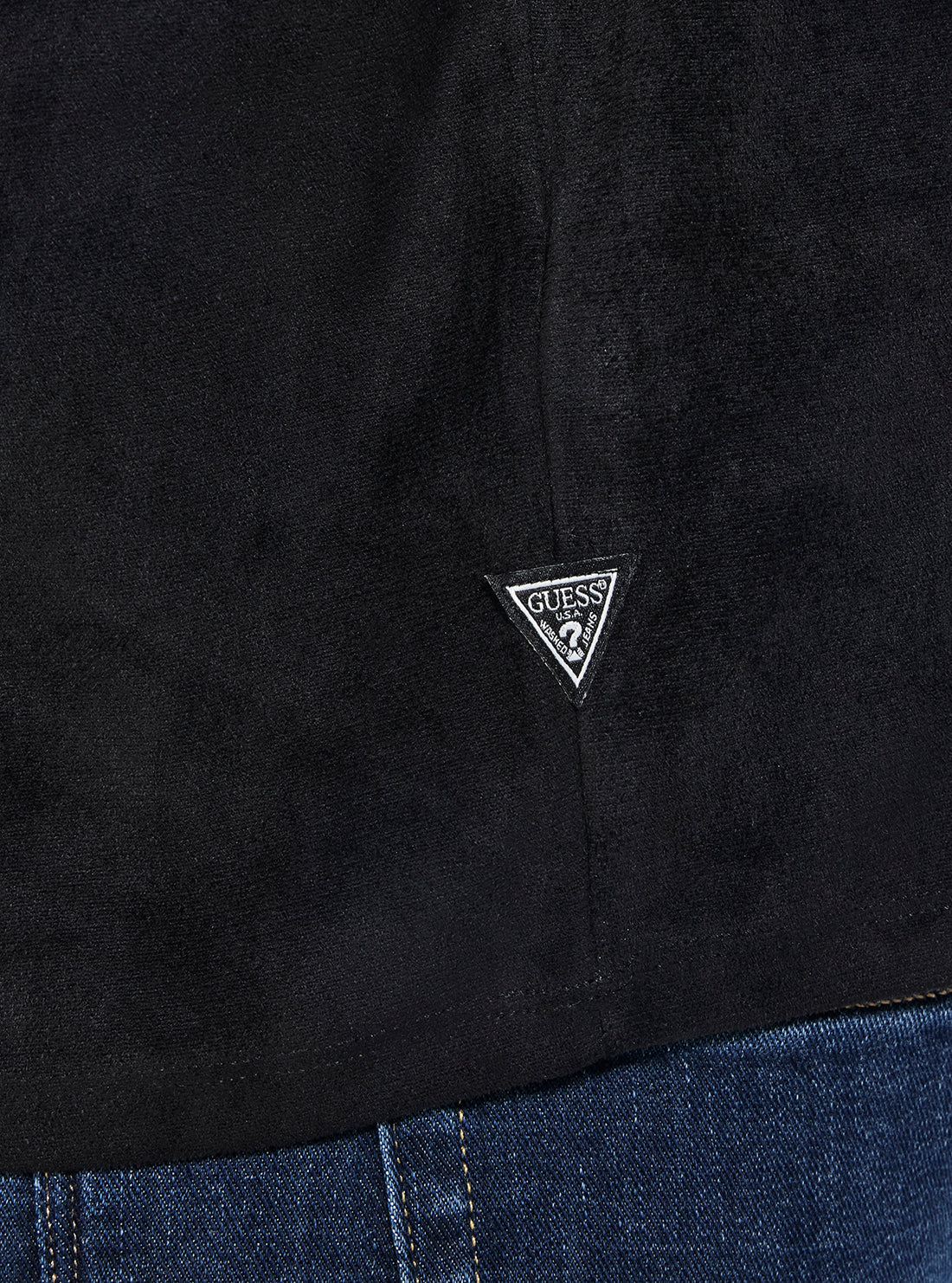 GUESS Mens Black Garrett Quattro T-Shirt M5BP56KCFA0 Detail View