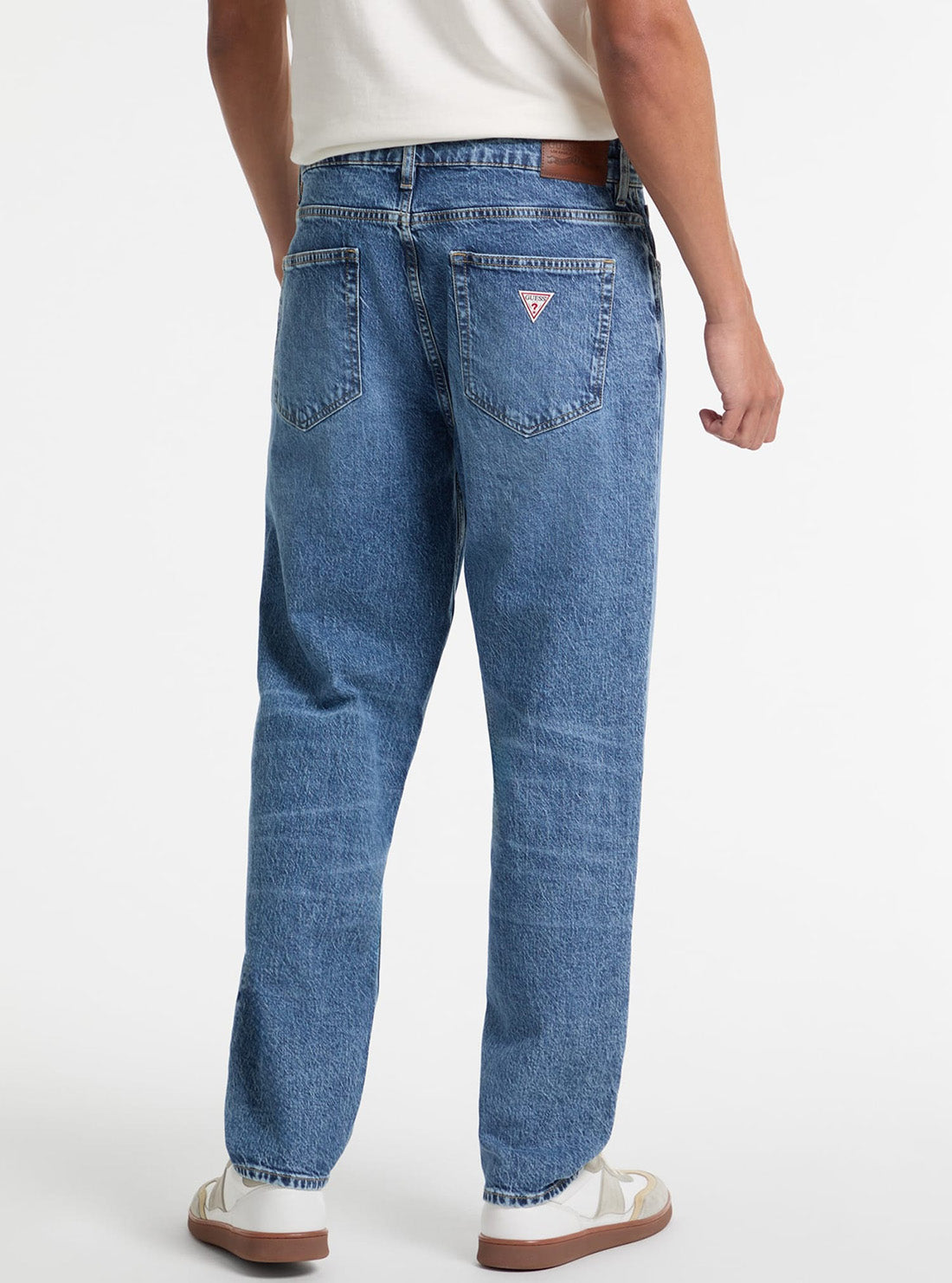 Guess Jeans G15 Relaxed Taper Jeans in Medium Wash M5GA90D5M53 Back View