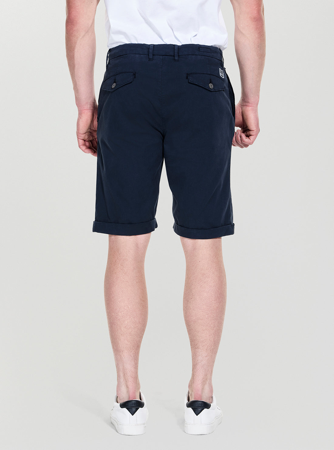 GUESS Mens Blue Taylor Chino Short M5GD26WH4GA Back View