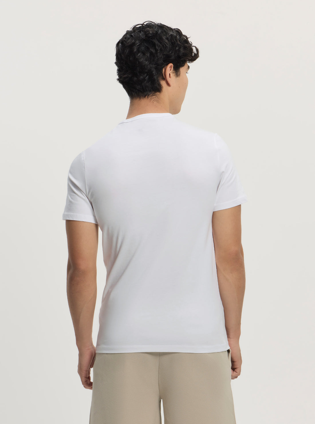GUESS Mens White Sail Boat Logo T-Shirt M5GI04I3Z14 Back View