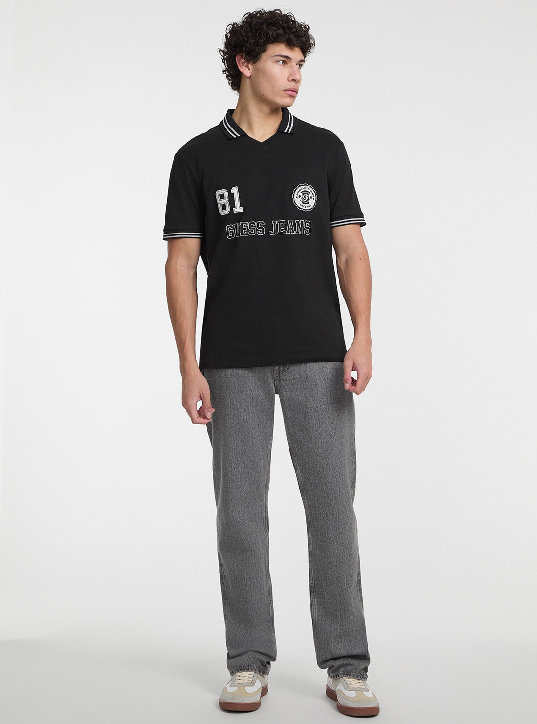 Guess Jeans Regular Soccer Polo T-Shirt M5GP46K8FQ4 Full View