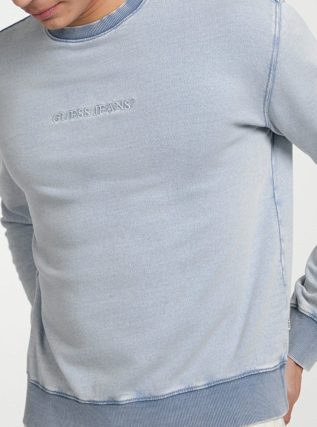 Guess Jeans Blue Slim Logo Sweatshirt M5GQ24KCTJ1 Detail View