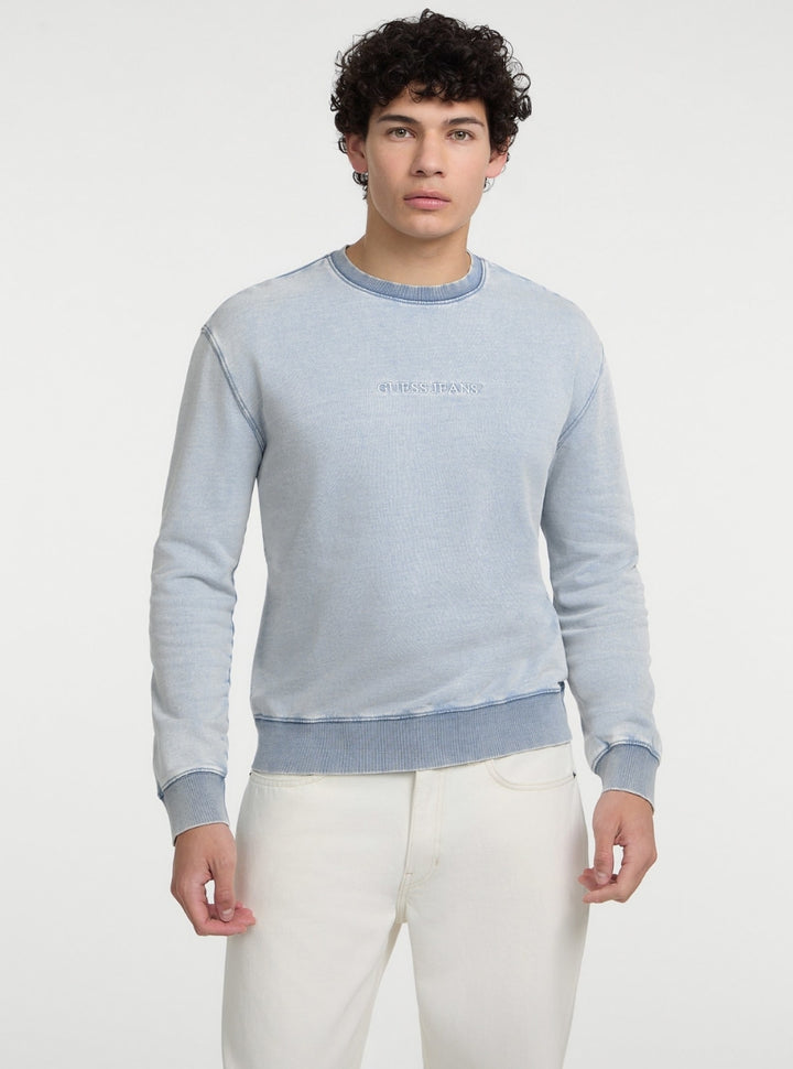 Guess Jeans Blue Slim Logo Sweatshirt M5GQ24KCTJ1 Front View