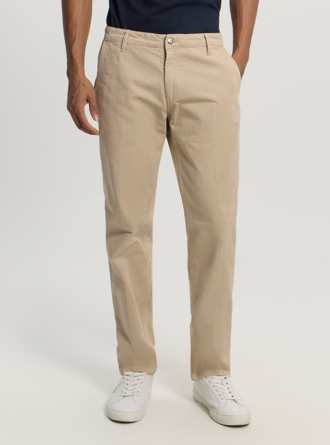GUESS Mens Beige Angels Chino Pants M5RB16WGXZ1 Front View