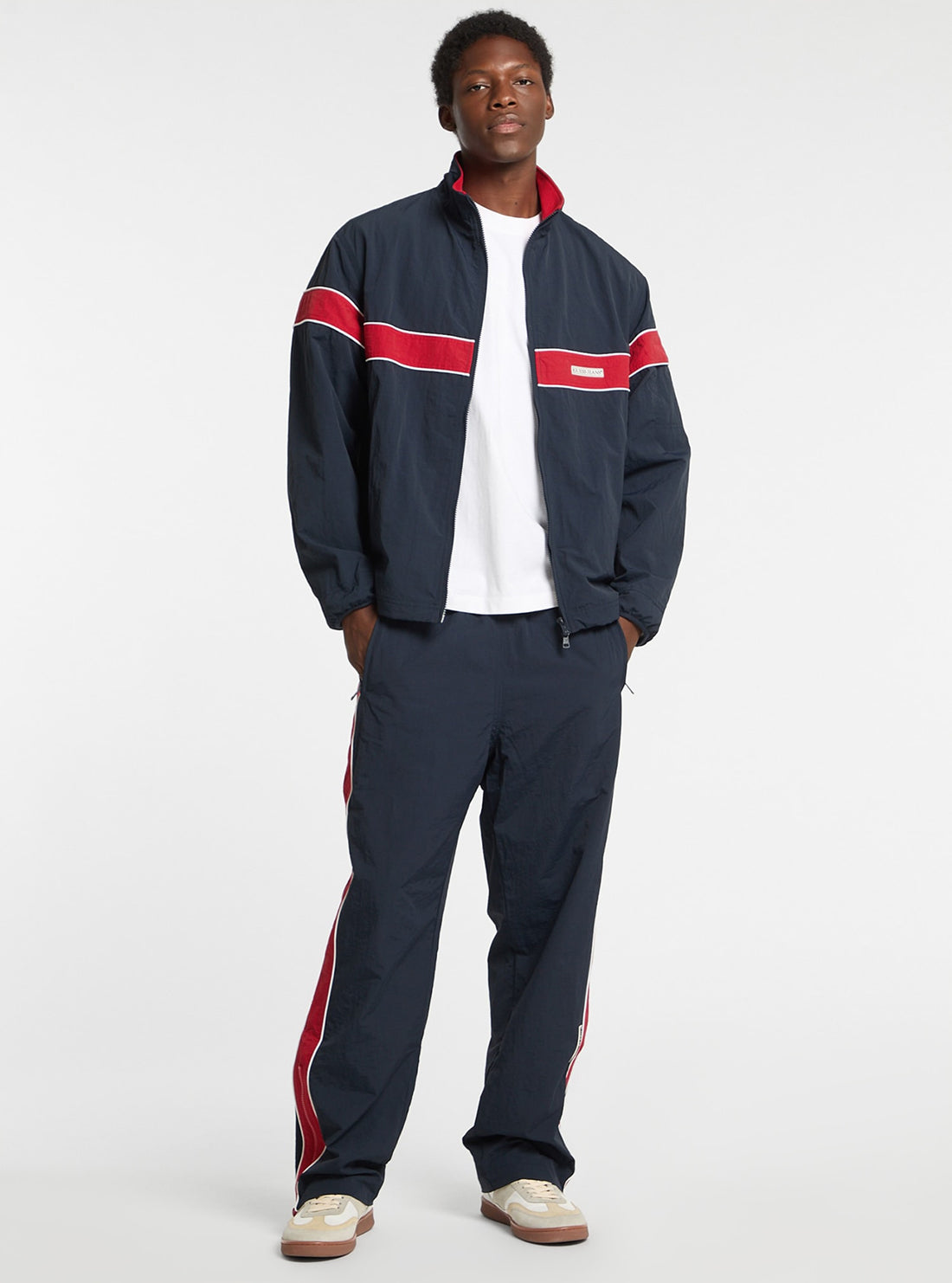 Guess Jeans Navy Windbraker Pants