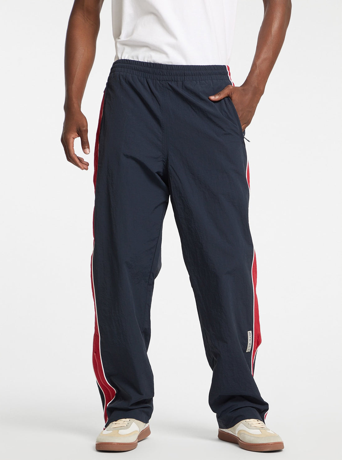 Guess Jeans Navy Windbraker Pants