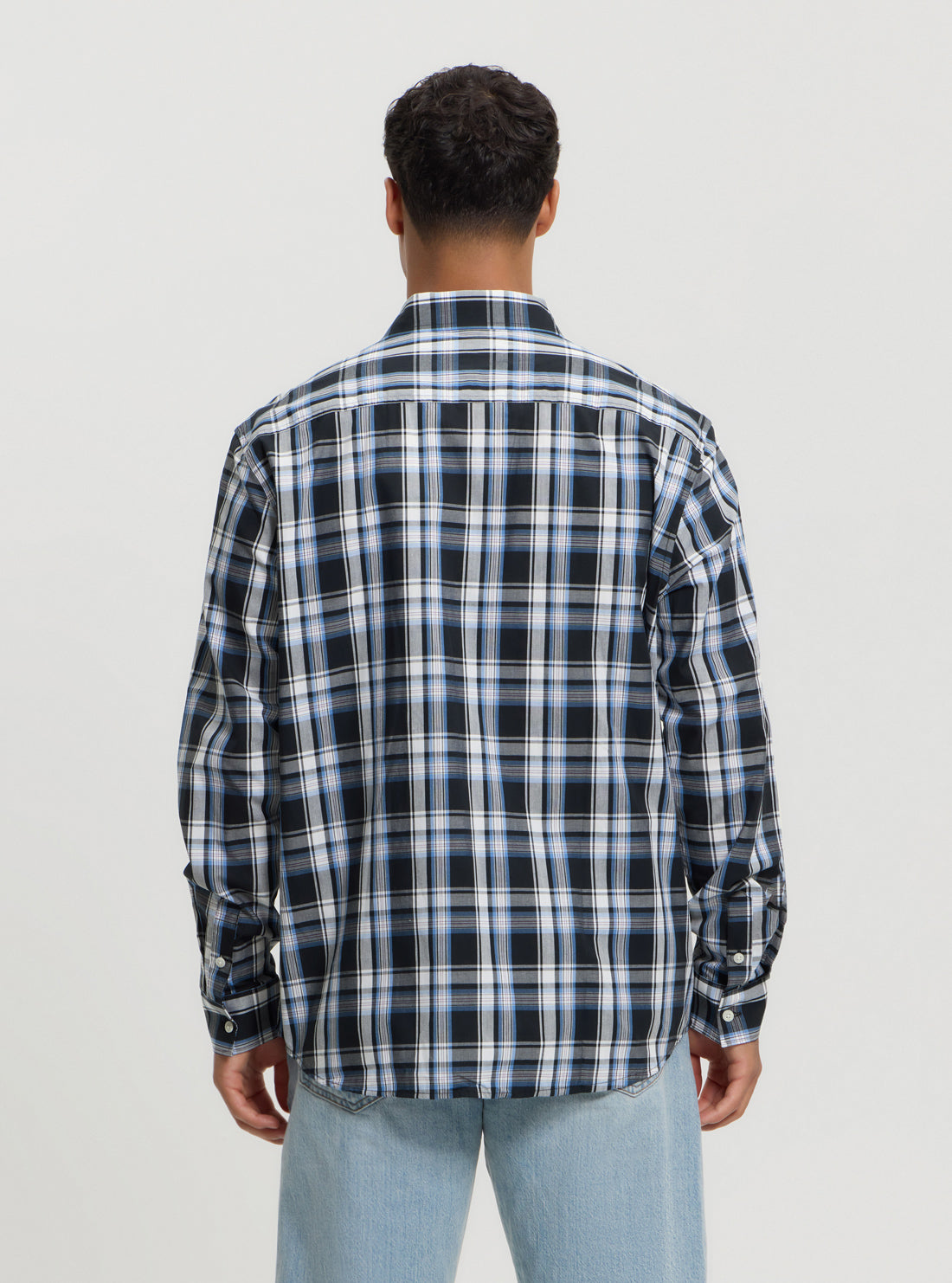 Guess Jeans Blue Stripe Shirt