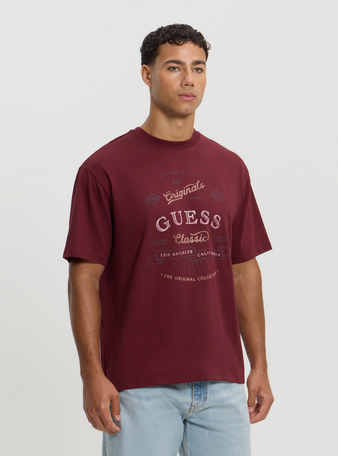 Guess Originals Red Script T-Shirt