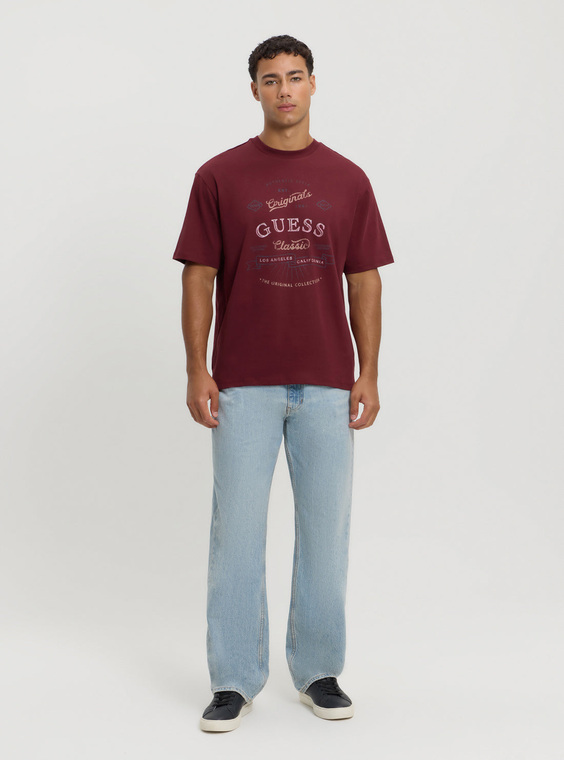 Guess Originals Red Script T-Shirt
