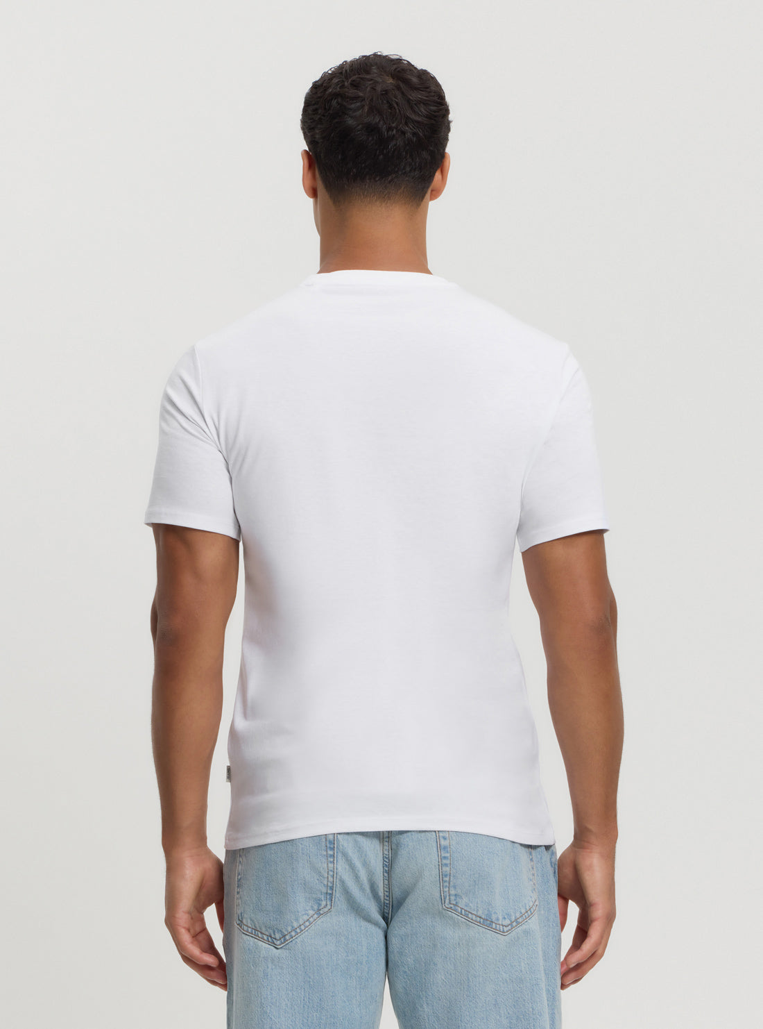Guess Jeans White Slim Printed Tee