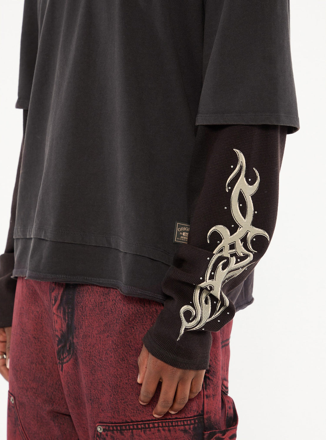 GUESS Originals Black Long Sleeve T-Shirt