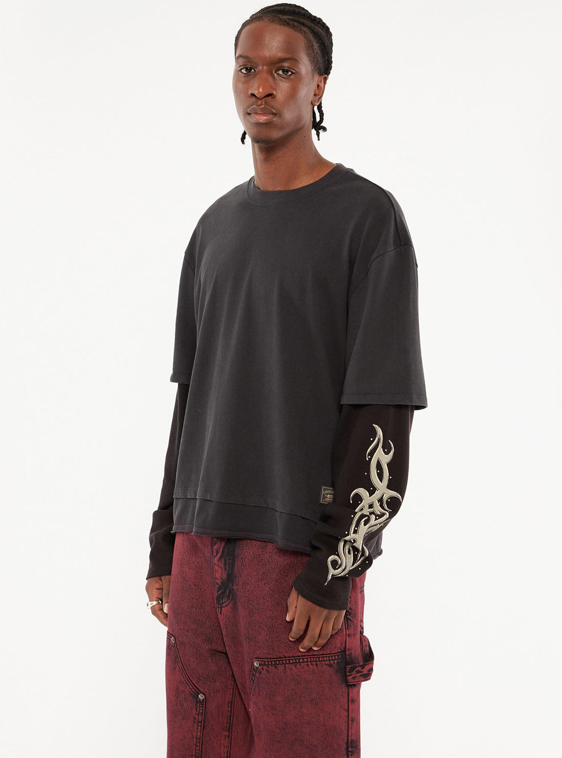 GUESS Originals Black Long Sleeve T-Shirt