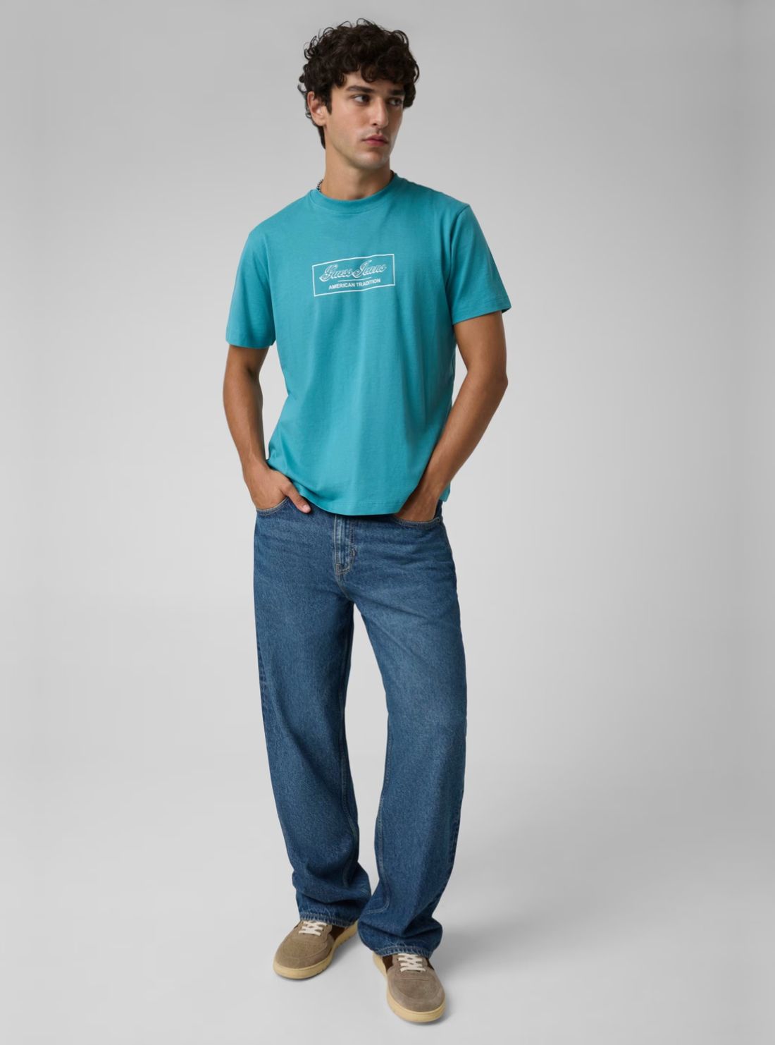 Guess Jeans G18 Relaxed Jeans in Medium Wash M5YAB3D6368 Full View