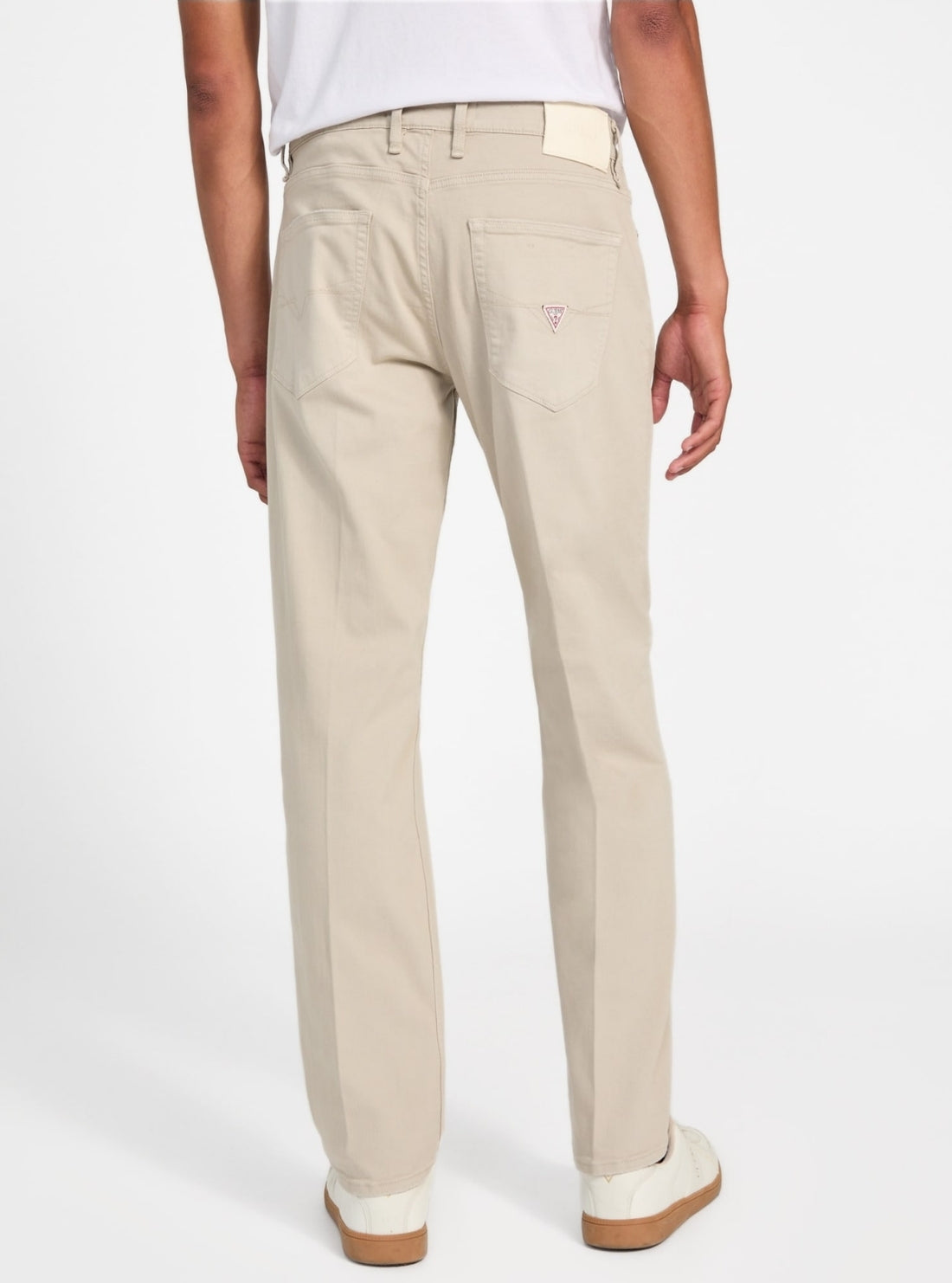 GUESS Mens Beige Angels Chino Pant M5YAN2WHD51 Back View
