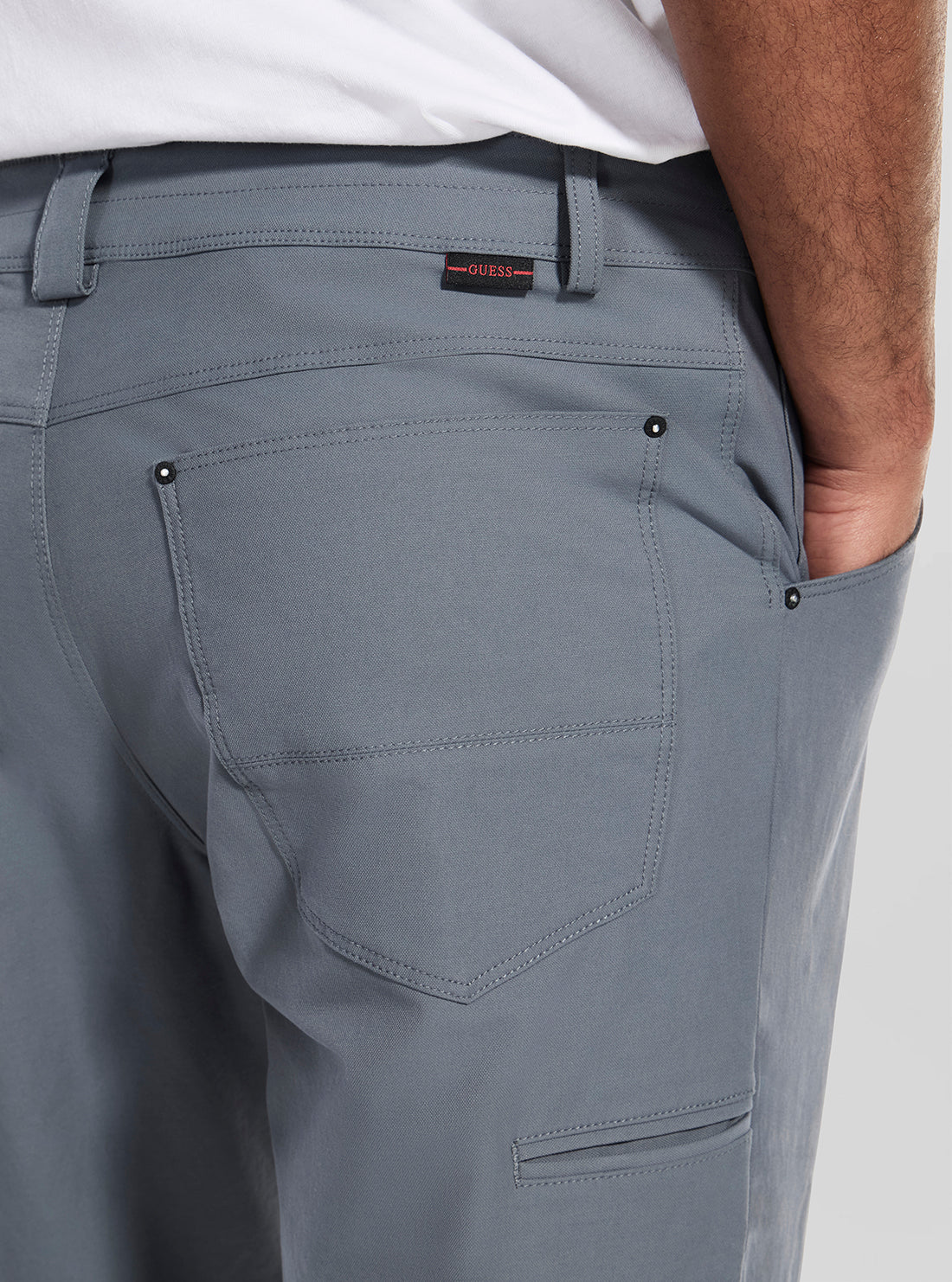 GUESS Mens Squall Sea Tyron Pants M5YB46WHEY0 Detail View