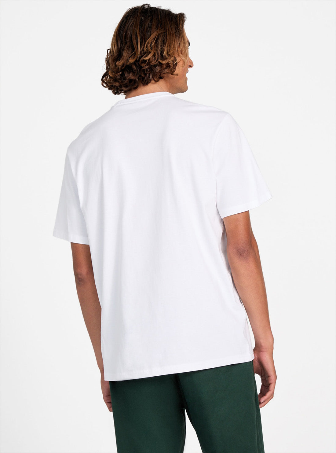 GUESS Mens White Guess 4G T-Shirt M5YI22K8FQ4 Back View