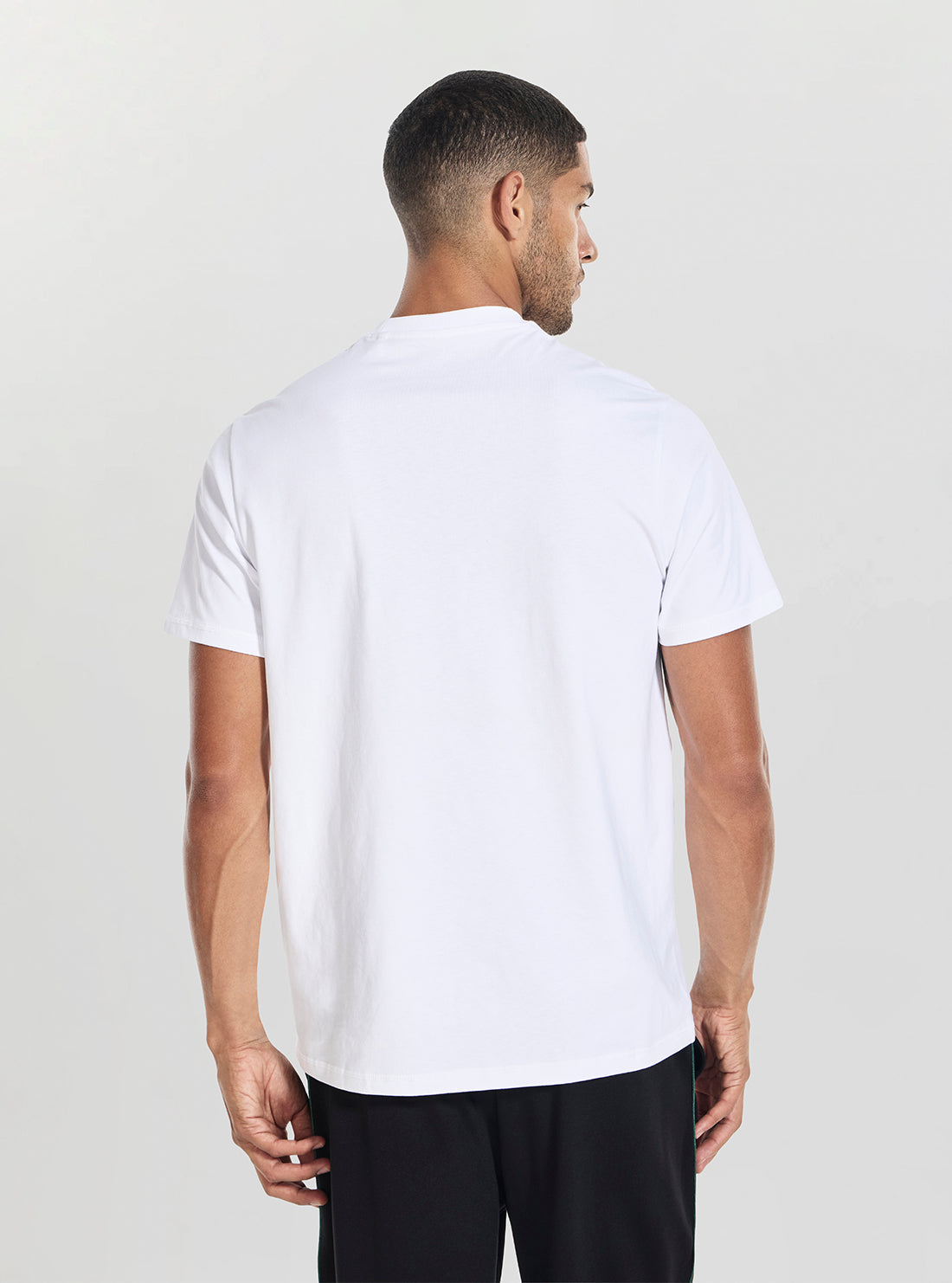 GUESS Mens White Marina Embroidery T-Shirt M5YI62K8FQ4 Back View