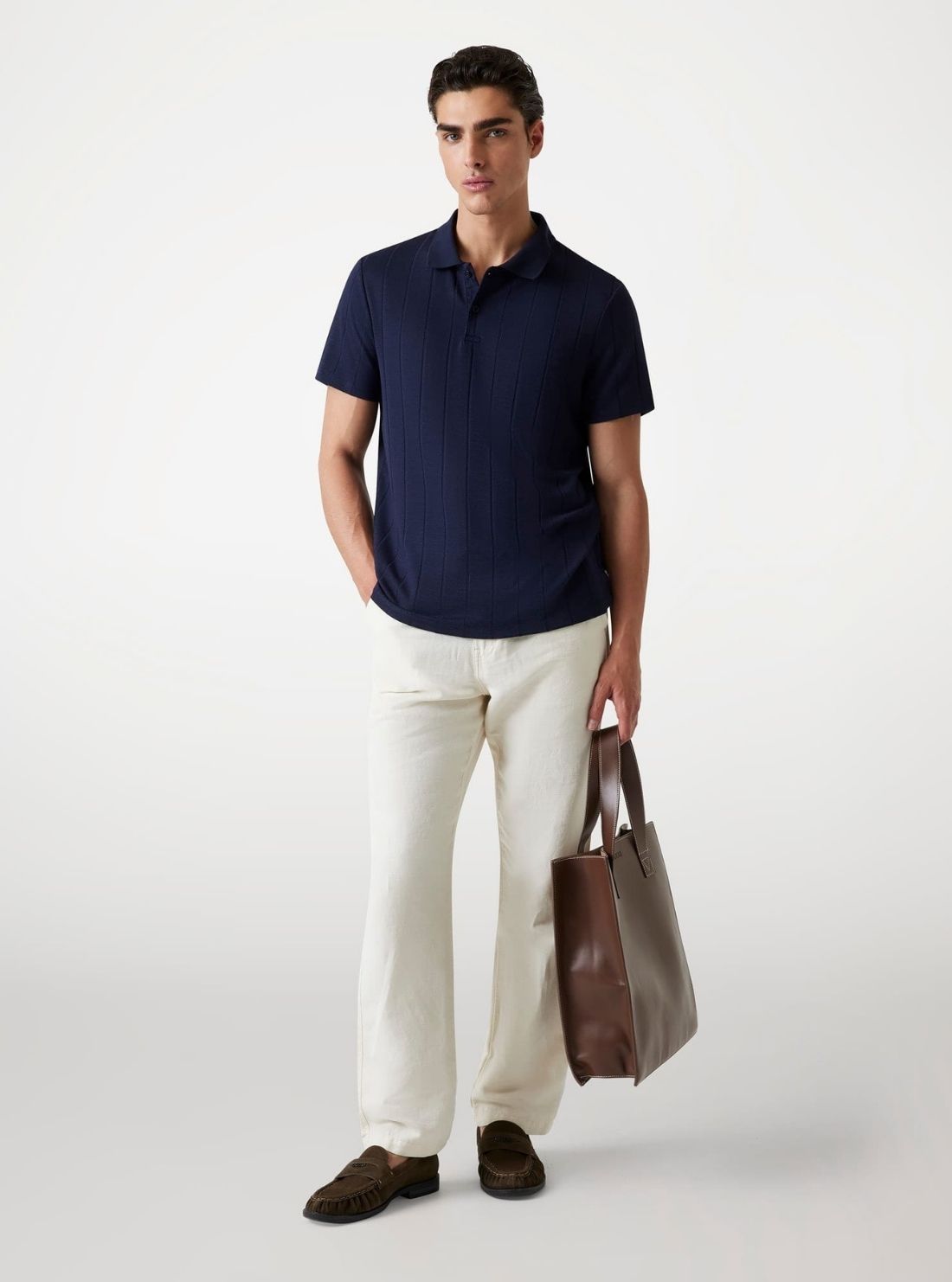 Eco Axel Ribbed Polo Shirt