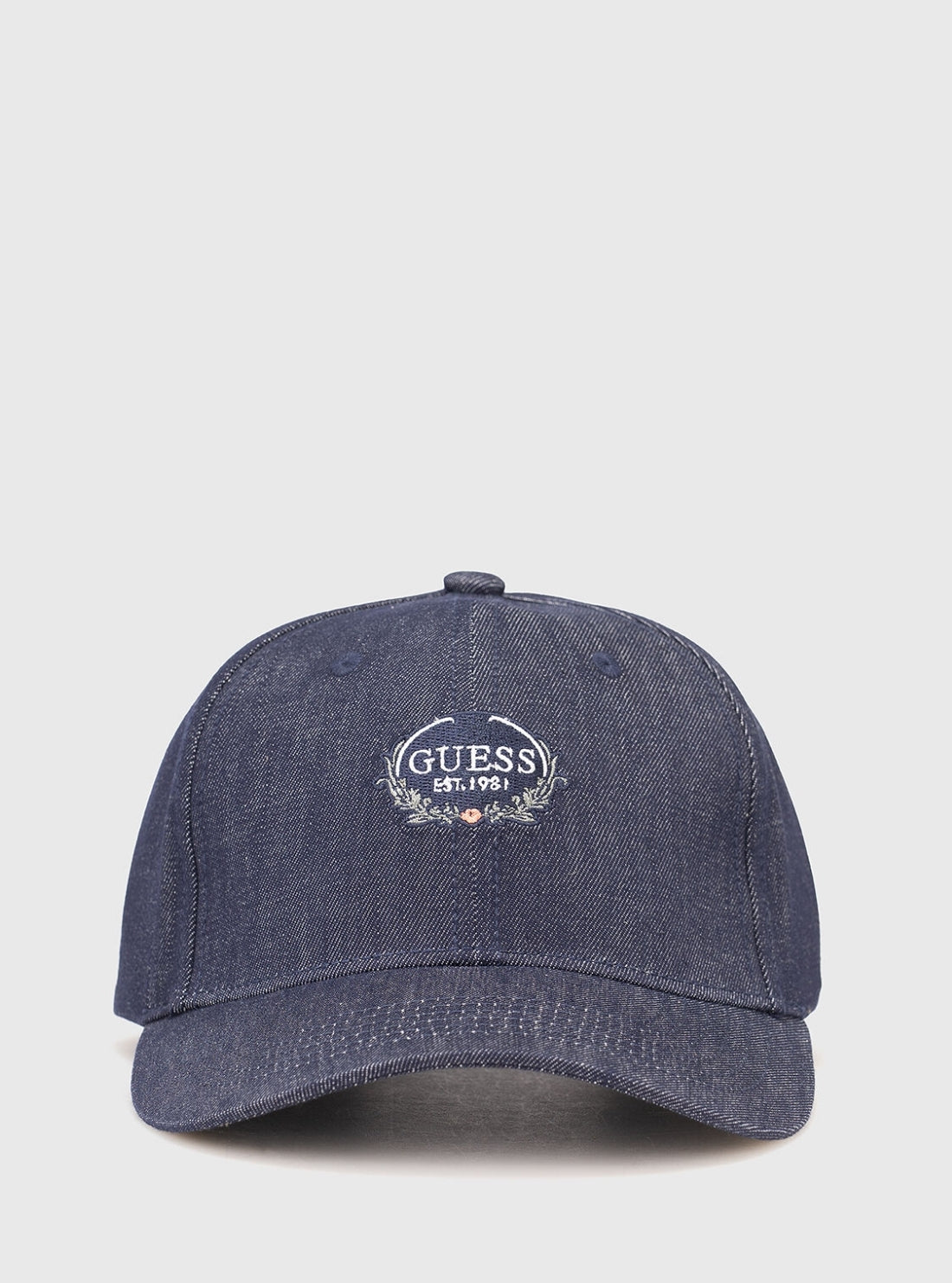 GUESS Accessories Blue Denim Hat M5YZ07WHH70 Front View