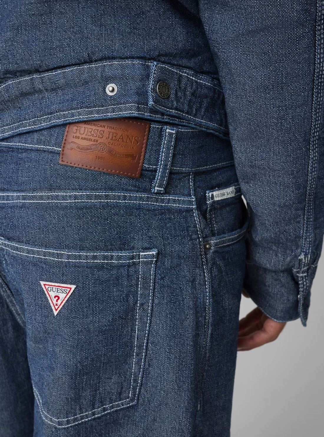Guess Jeans G20 Baggy Jeans in Indigo Wash M6BA0ED1875 detail View