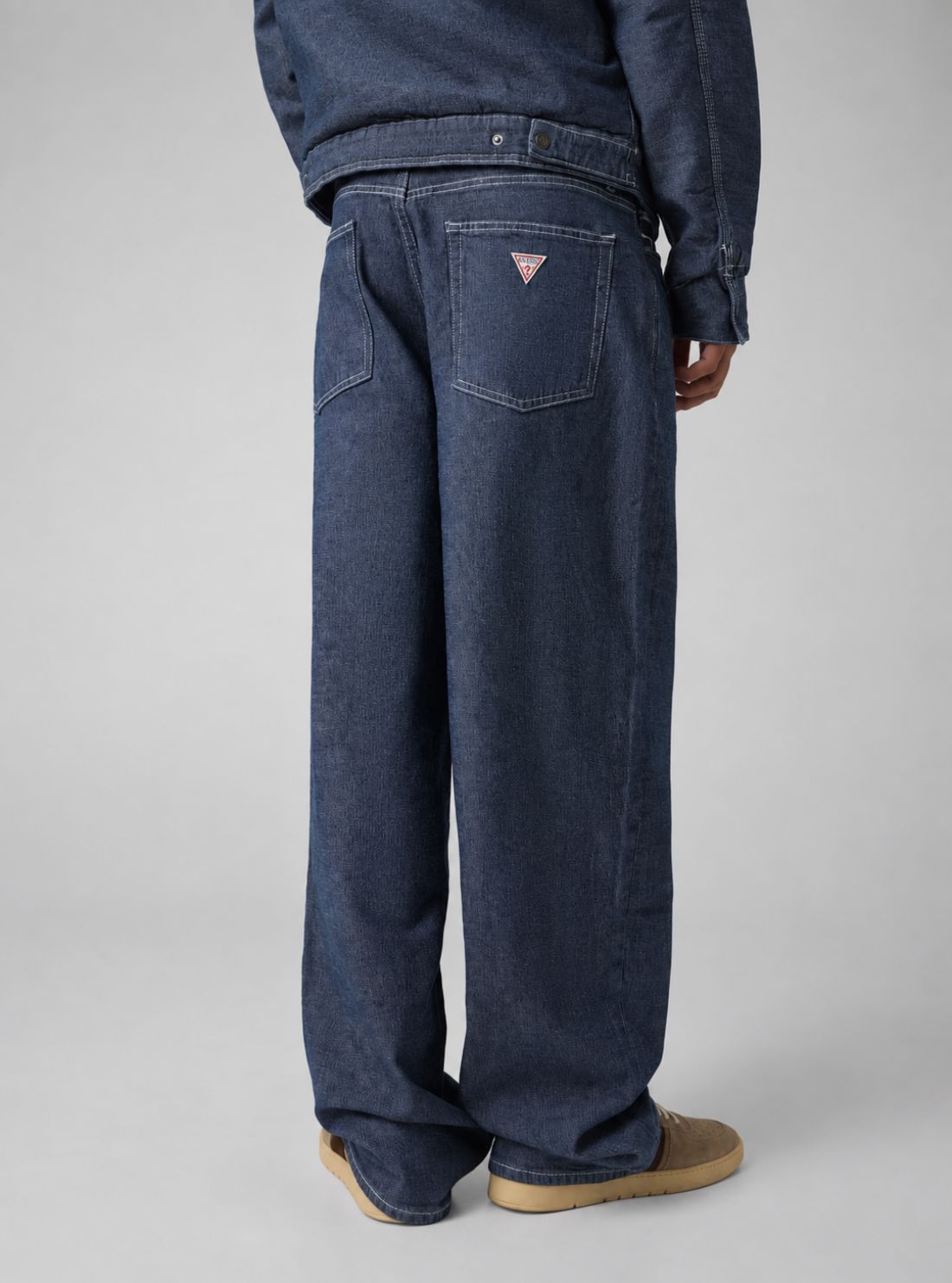Guess Jeans G20 Baggy Jeans in Indigo Wash M6BA0ED1875 Back View