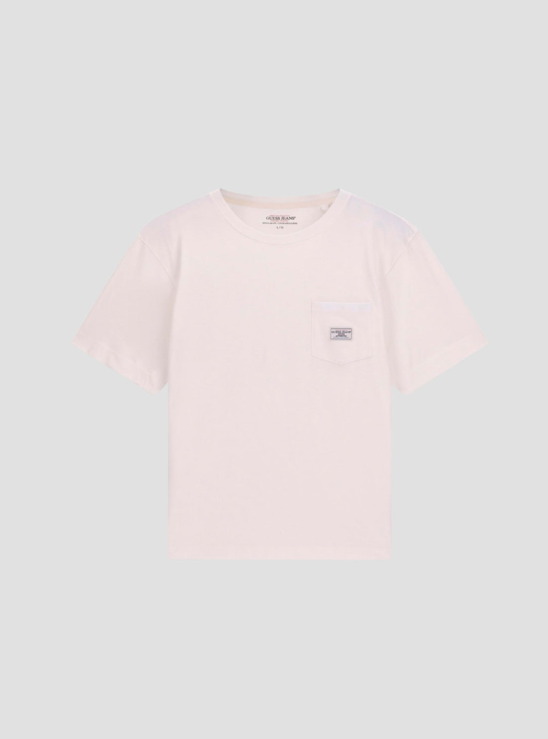 Guess Jeans White Pocket Label T-Shirt M6BI07K5312 Flatlay