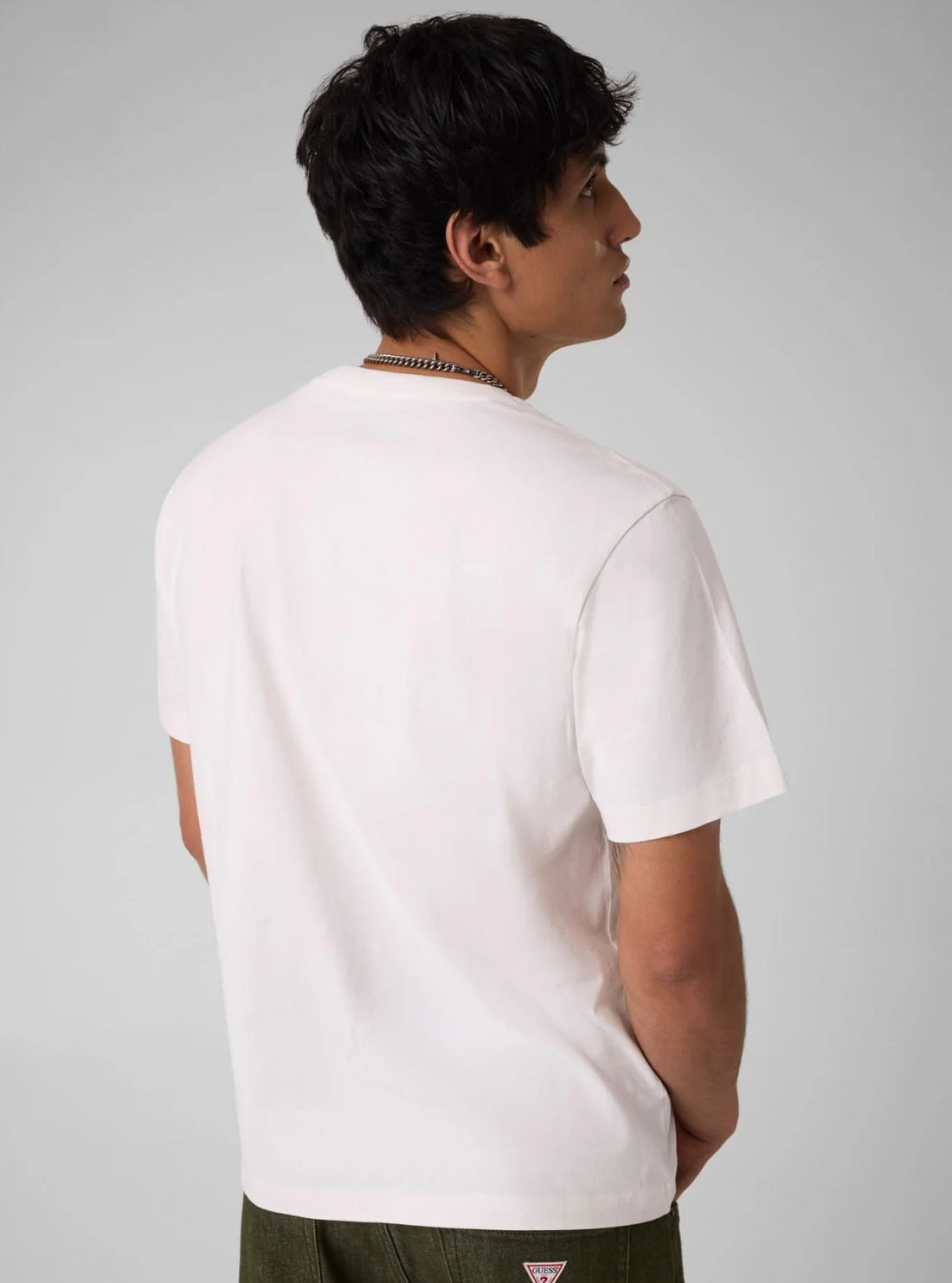Guess Jeans White Pocket Label T-Shirt M6BI07K5312 Back View