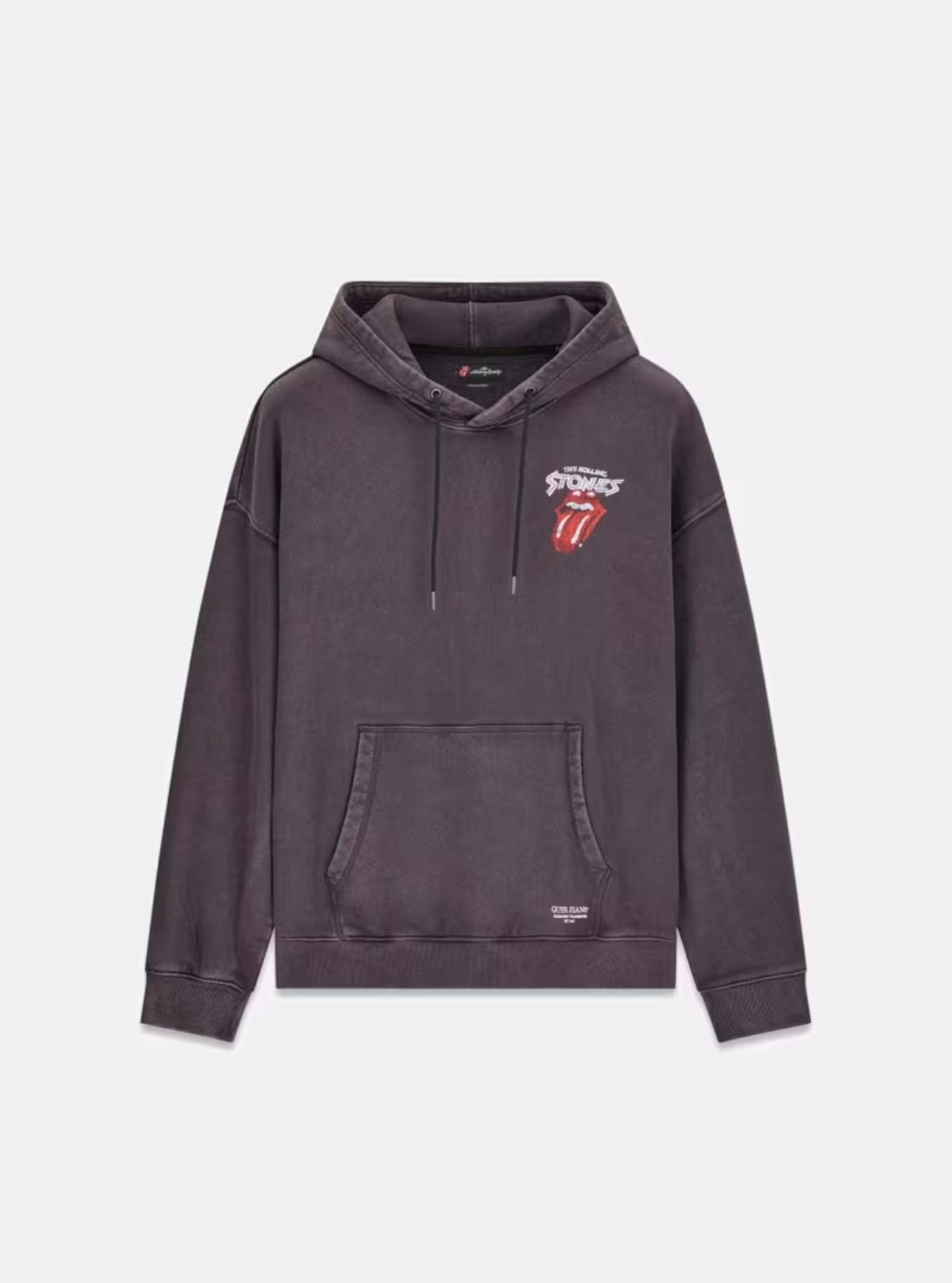 Guess Jeans Black Rolling Stones 78 Hoodie M6BQ22K5658 Flatlay