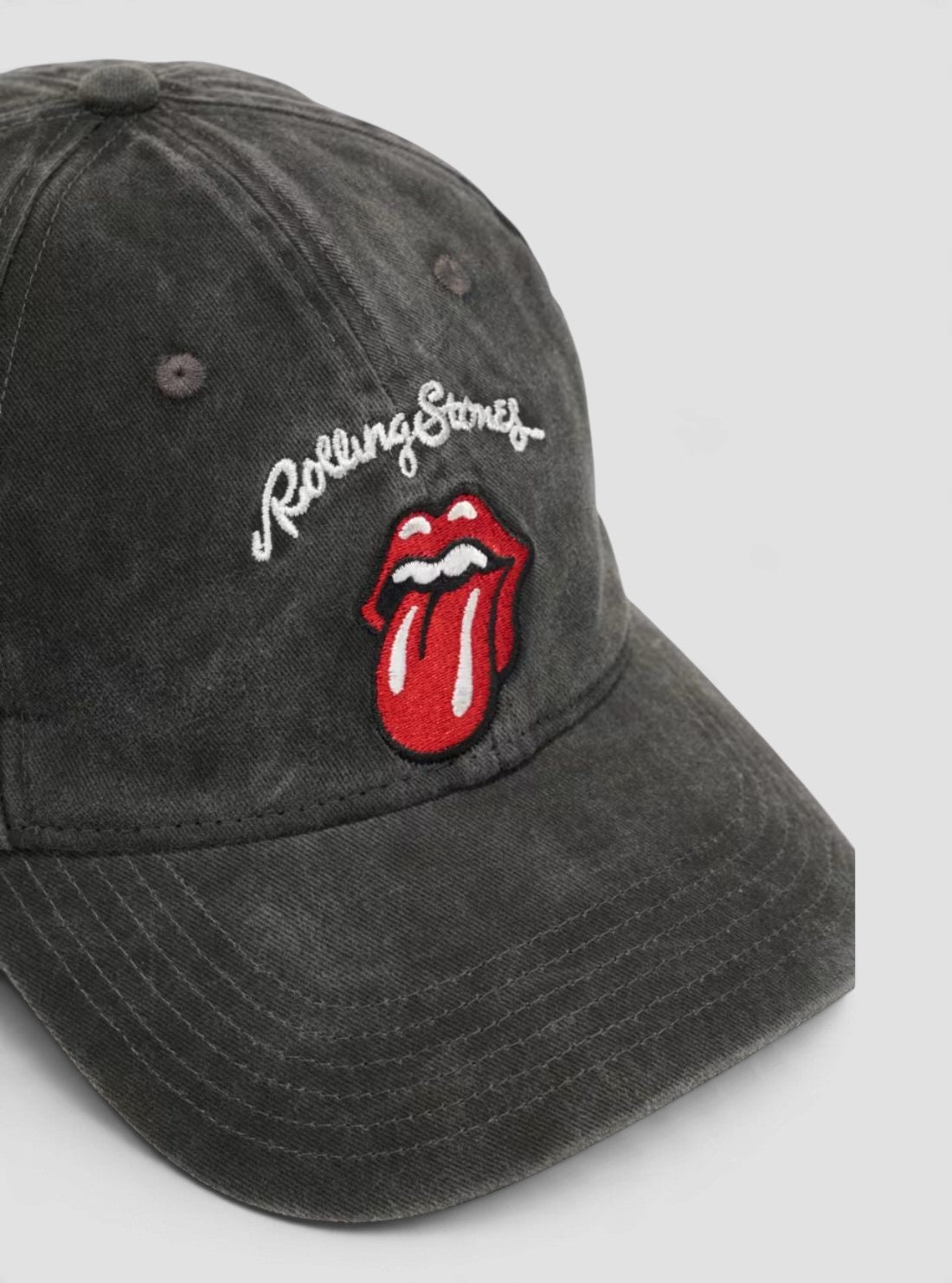 Guess Jeans Black Rolling Stones Baseball Cap M6BZ09W4009 Side View2