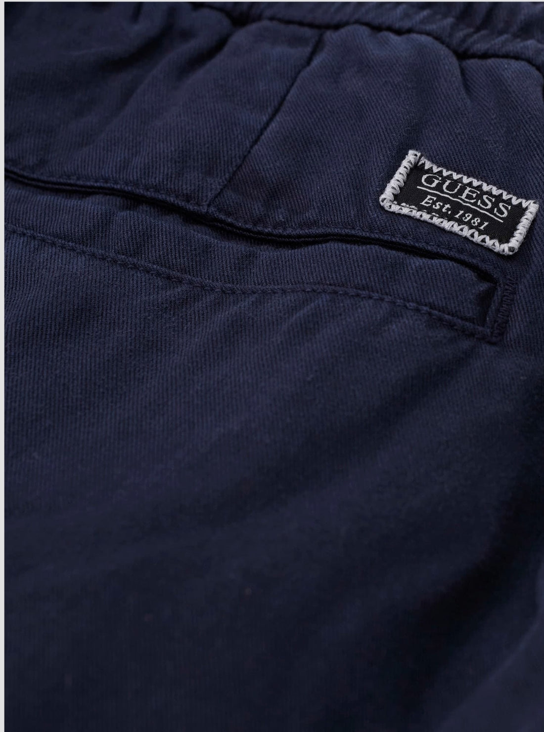 GUESS Mens Blue Axel Shorts M6GD55W1707 Detail View