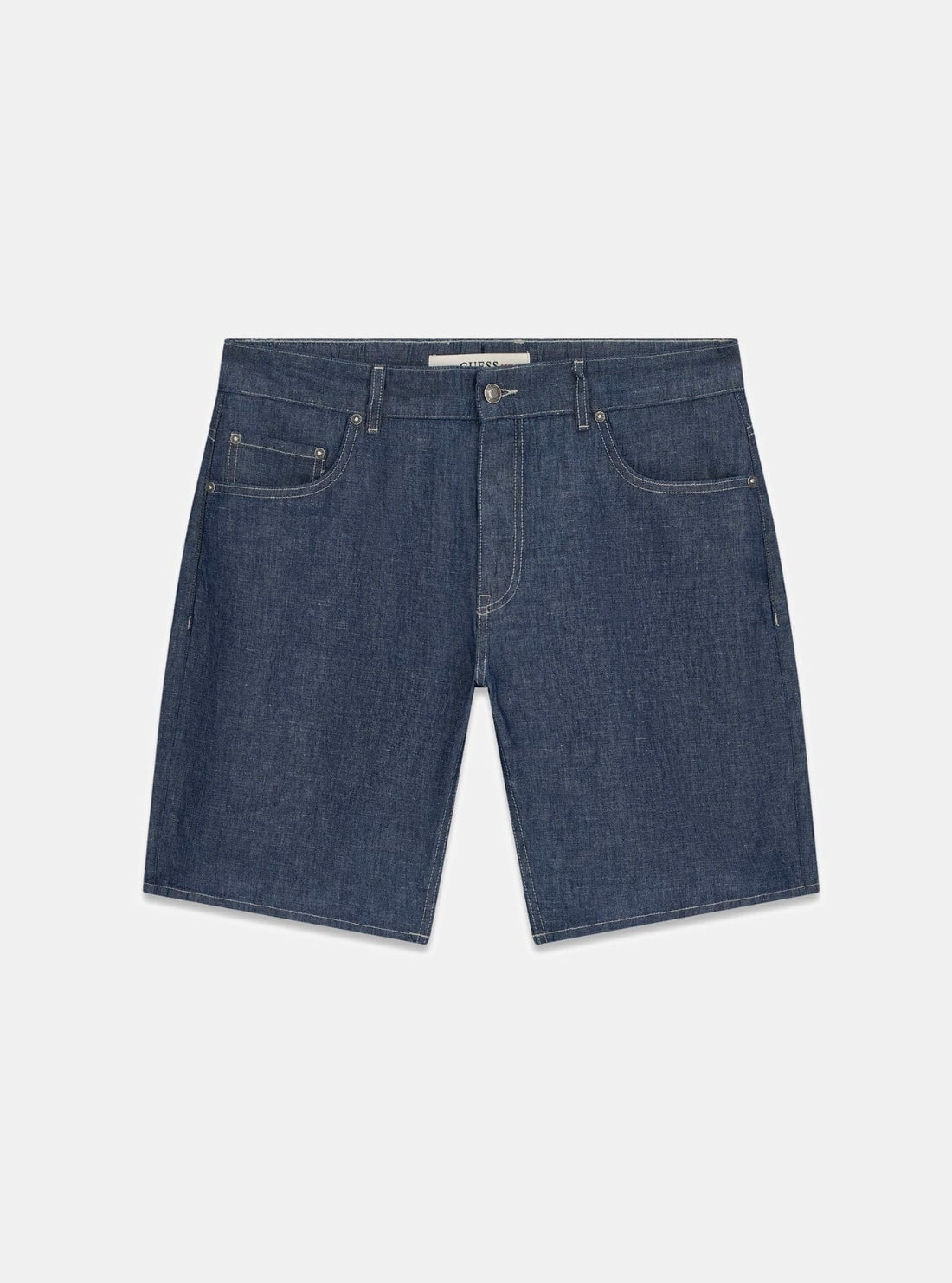 GUESS Mens Blue Jerome Denim Shorts M6GDV7D0765 Flatlay