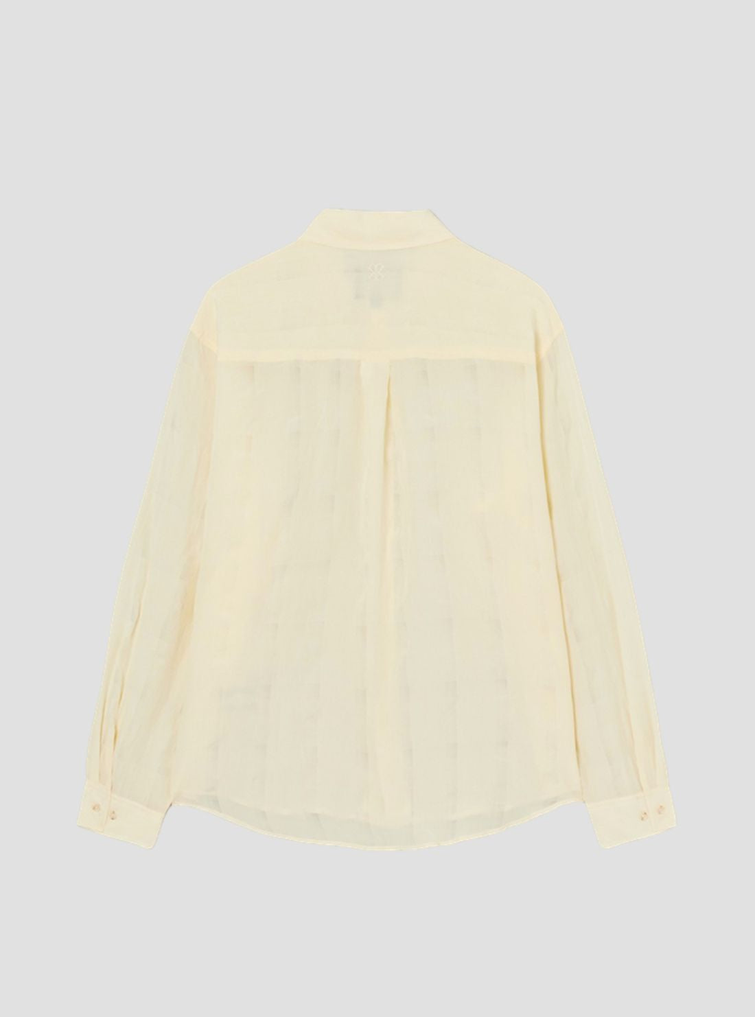 GUESS Mens Yellow Long Sleeve Shirt M6GHARW6938 Flatlay Back